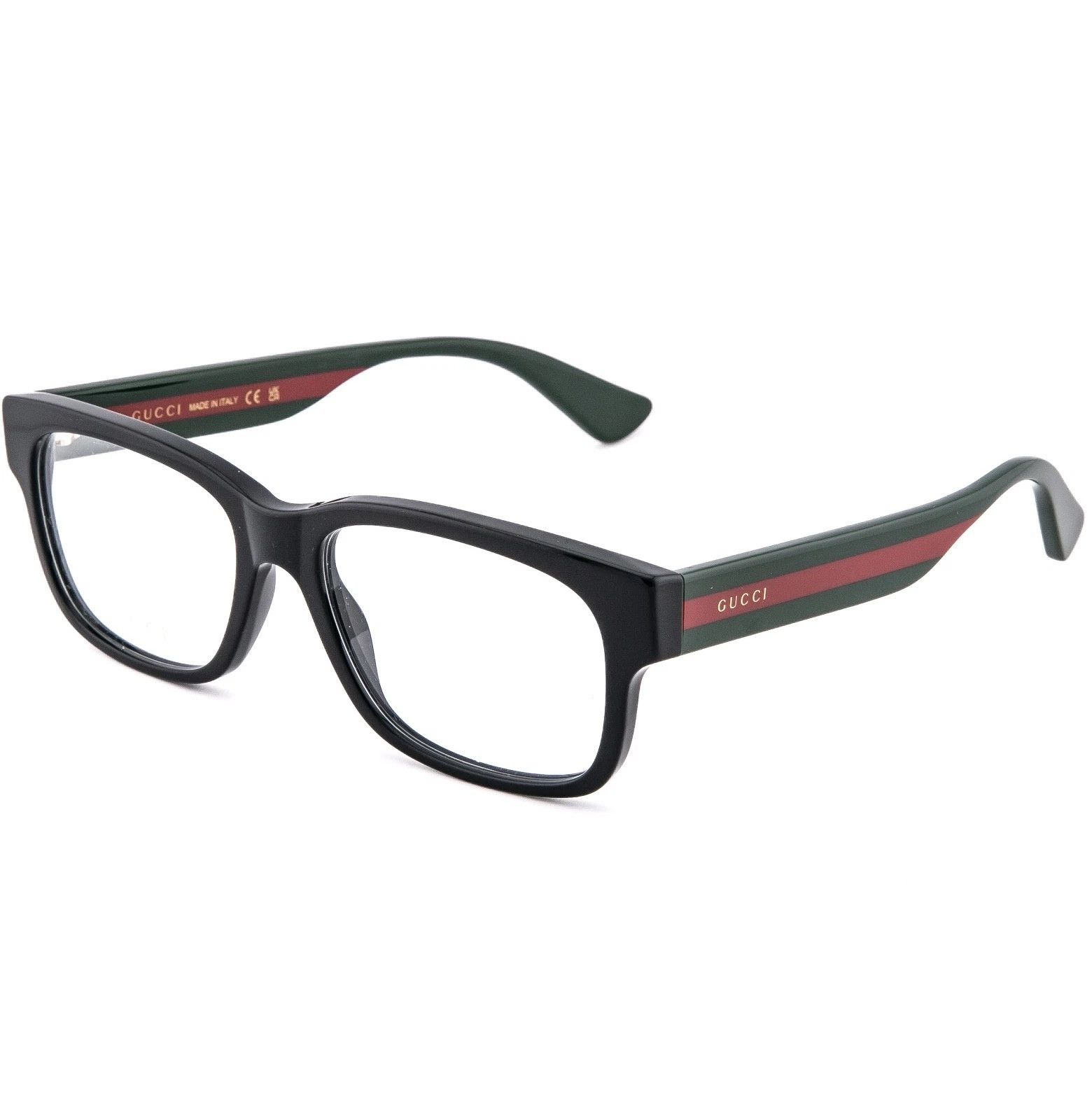Gucci GUCCI GG0343O 0343 Black Green Unisex Classic Eyeglasses 007 Size ONE SIZE - 4 Thumbnail