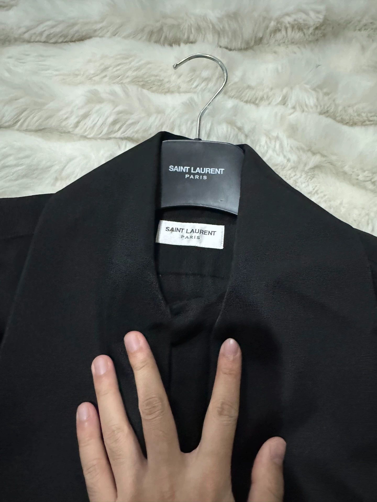 Saint Laurent Paris Saint Laurent SLP floral bow collar shirt Size US M / EU 48-50 / 2 - 7 Thumbnail