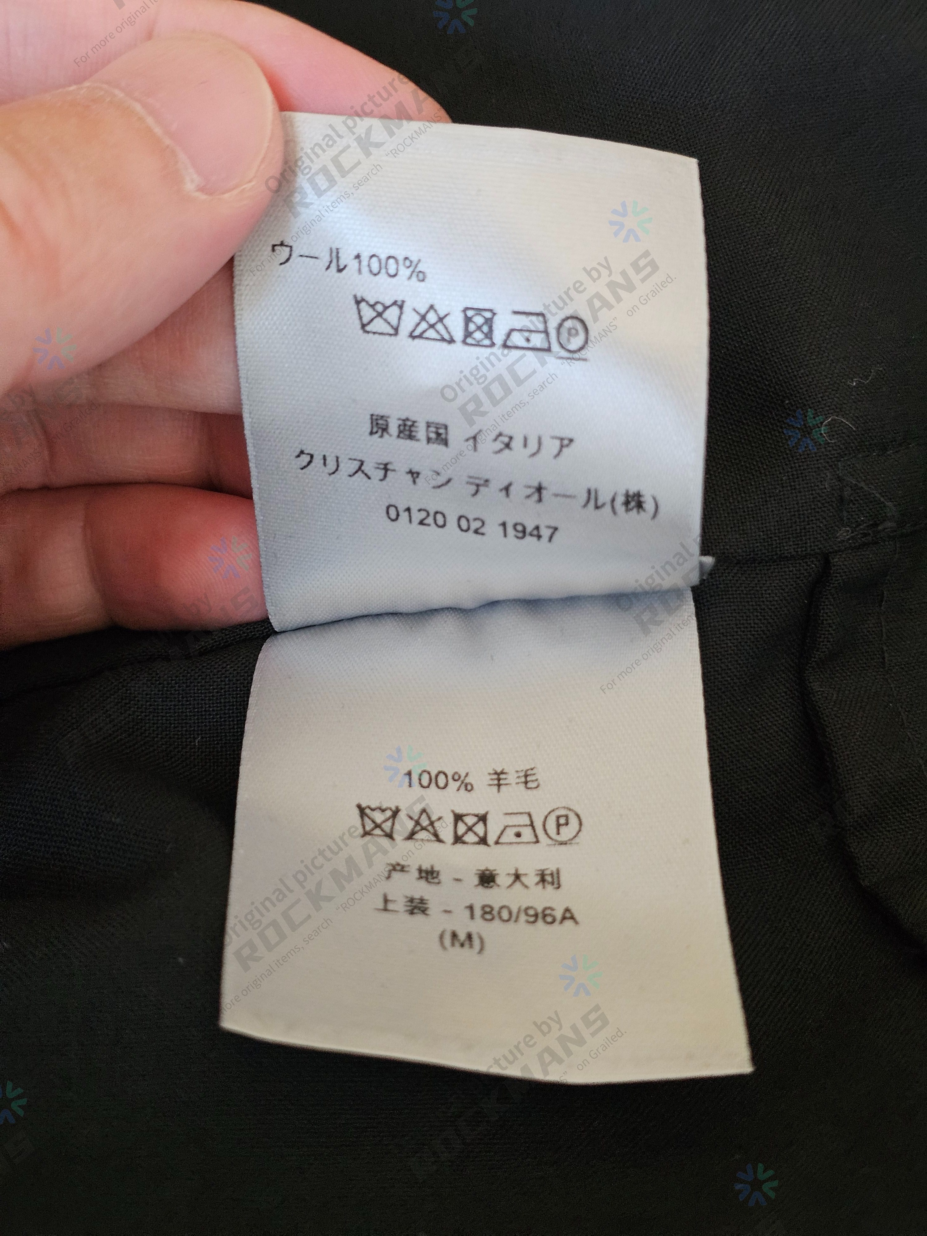 Dior Dior Men's Black Wool No Buttons Jacket Coat Pajamas Size M Size US M / EU 48-50 / 2 - 7 Thumbnail