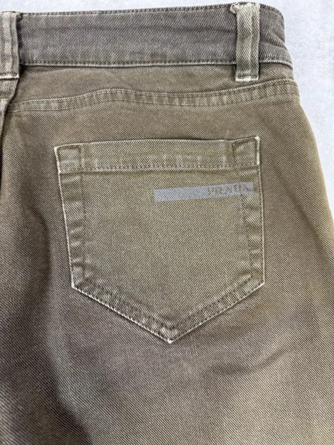 Prada 2000s Prada Khaki Green Zip Slim Pants Size US 28 / EU 44 - 10 Thumbnail