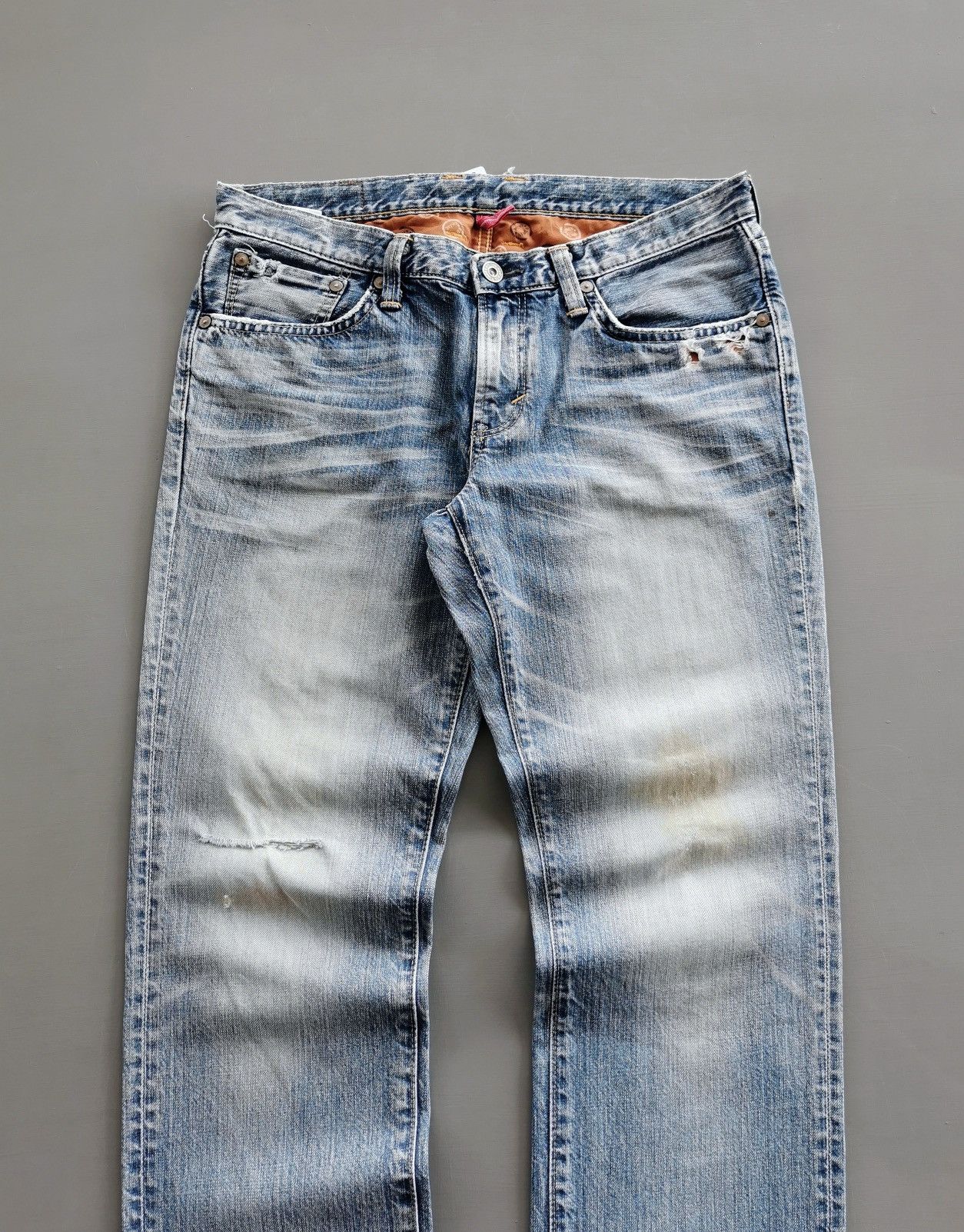 Edwin Vintage Edwin 503 Distressed Women Jeans Size 32" / US 10 / IT 46 - 2 Thumbnail