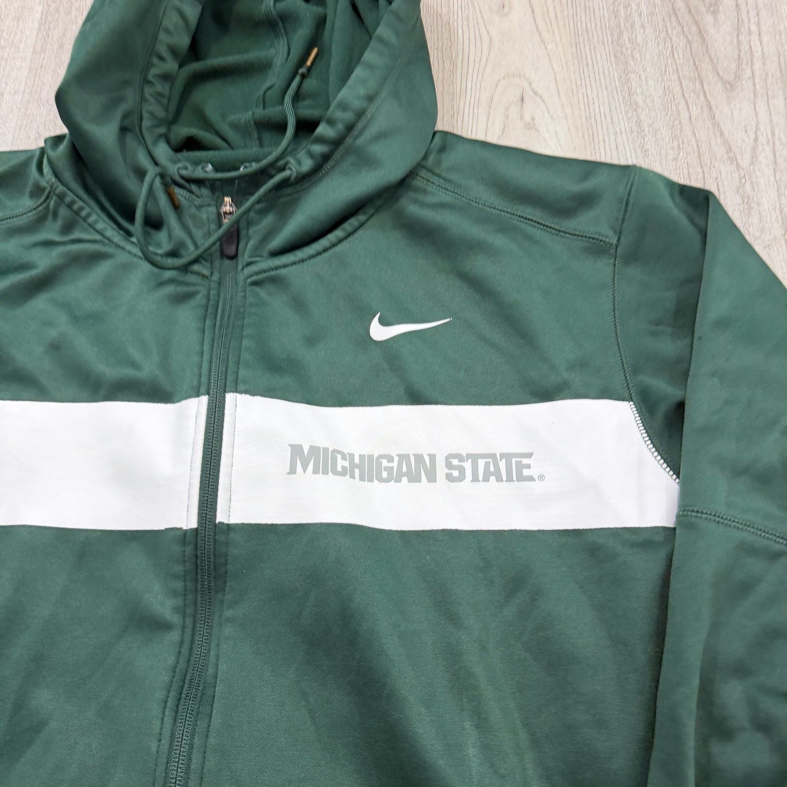 Nike Nike Michigan State Spartans Hooded Jacket Men's Extra Large Size US XL / EU 56 / 4 - 3 Thumbnail