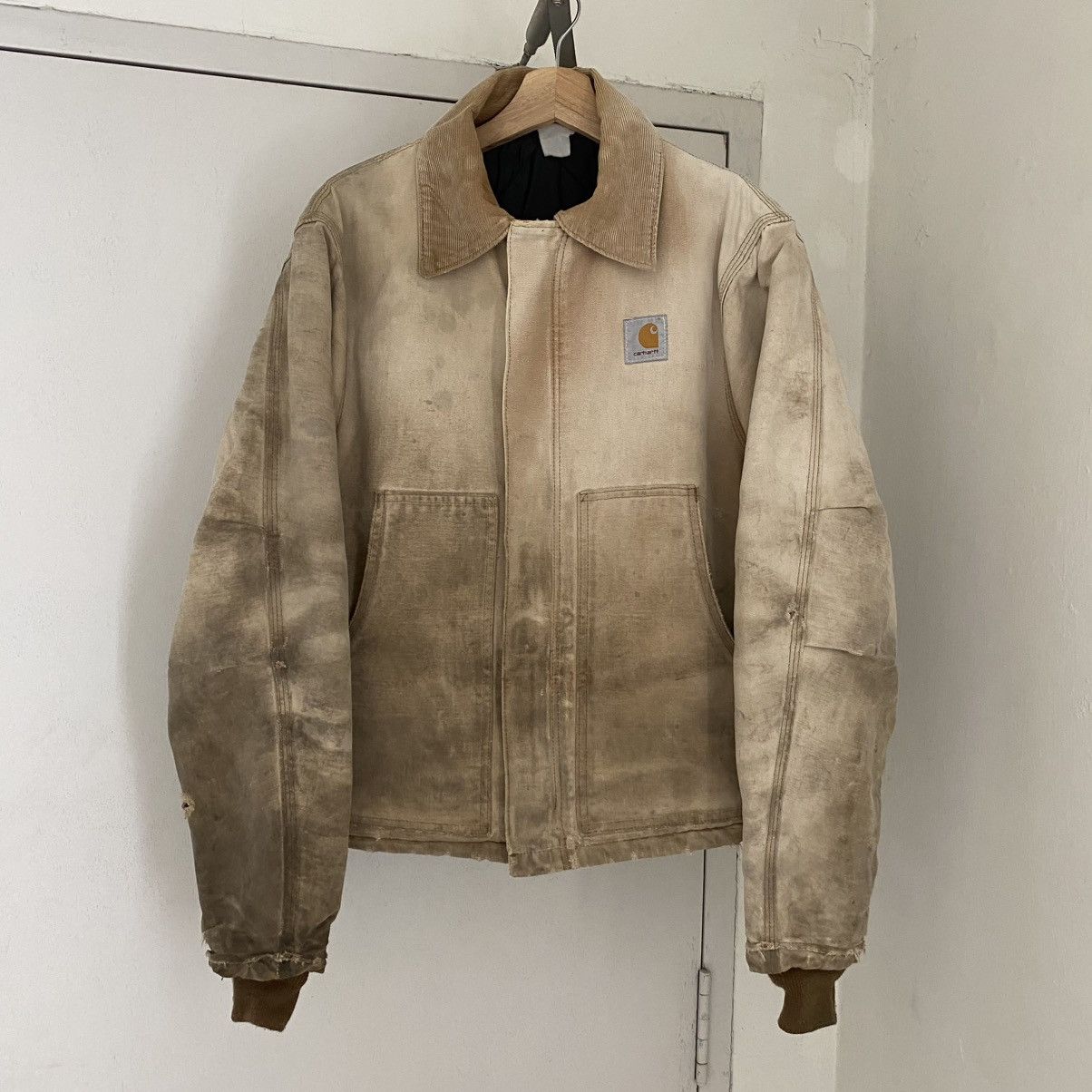 Carhartt Thrashed! VTG 90’s Carhartt Arctic Faded Dirty Work Jacket Size US M / EU 48-50 / 2 - 2 Thumbnail