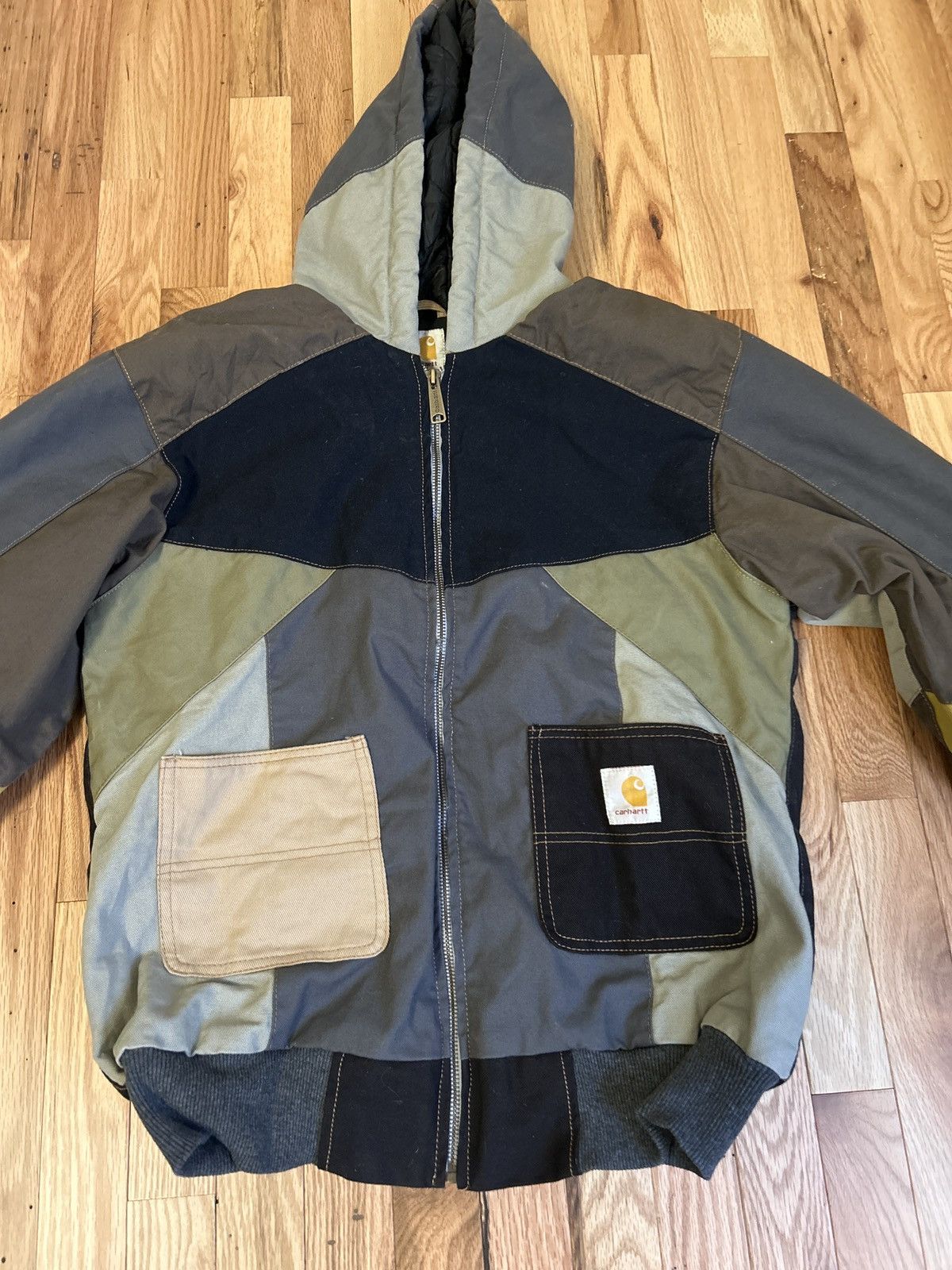Carhartt Patchwork bomber colorblock Jacket Size US M / EU 48-50 / 2 - 1 Thumbnail