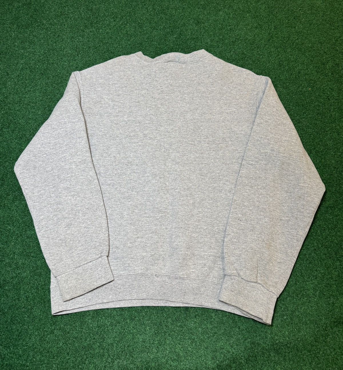 Nike × Vintage Vintage 90s Y2K Nike Minimalist Gray Swoosh Crewneck Size US S / EU 44-46 / 1 - 3 Thumbnail
