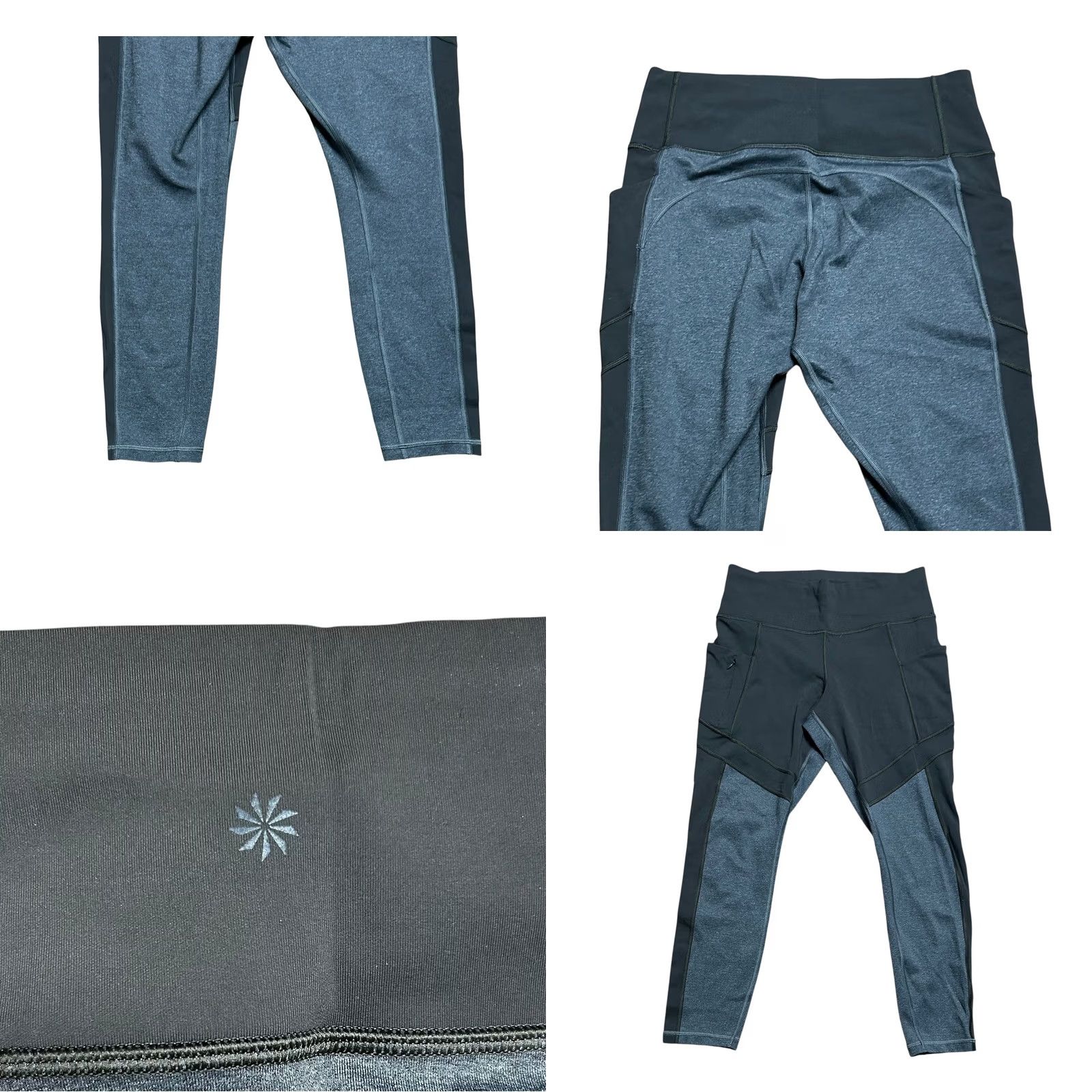 Athleta Athleta Leggings Colorblock Up For Anything Tight Gray Women Size M Pockets 7/8 Athletic Activewear Womens Size 32" / US 10 / IT 46 - 9 Thumbnail