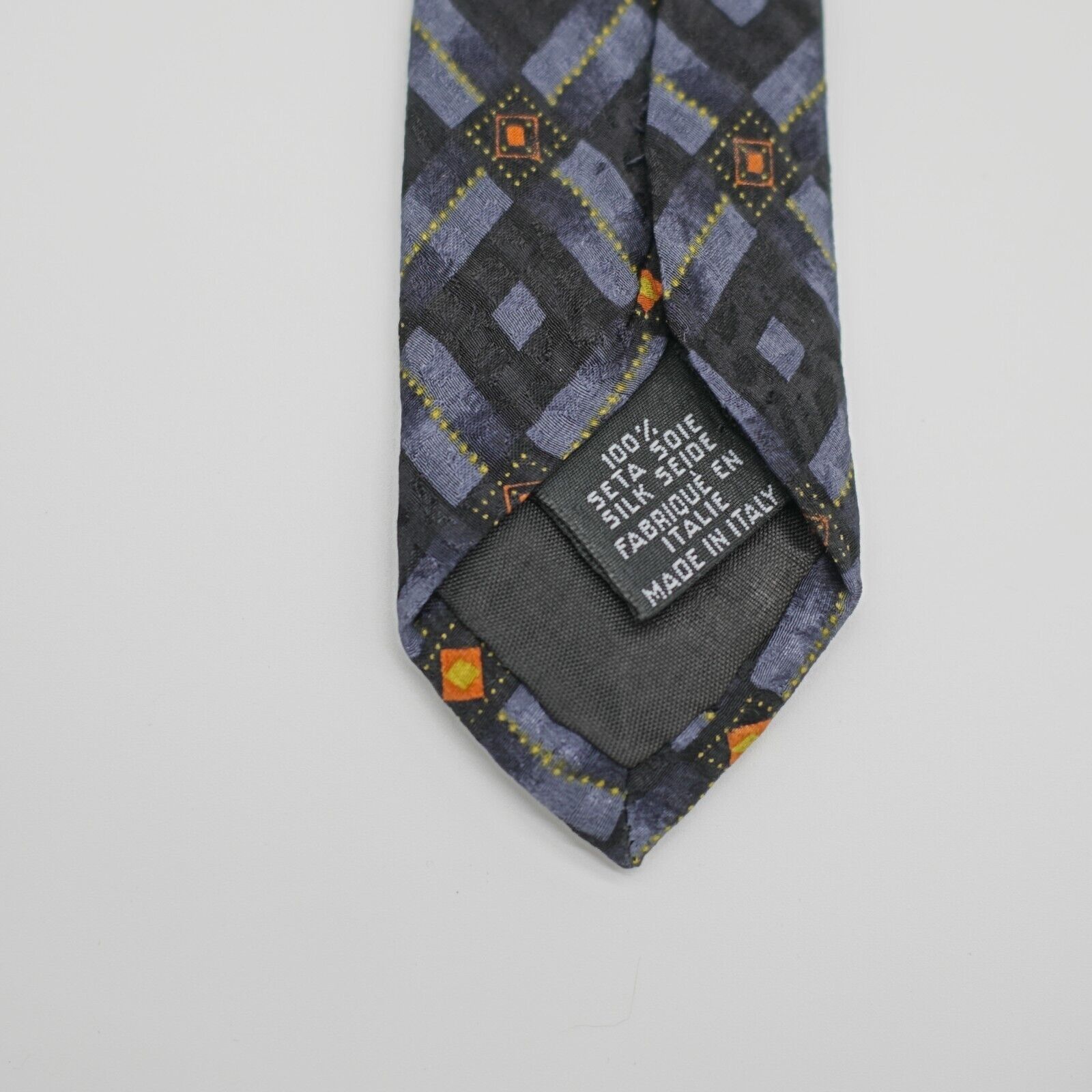 Hugo Boss Boss Hugo Boss Geometric Print Blue Black Orange Wide Silk T Size ONE SIZE - 4 Thumbnail