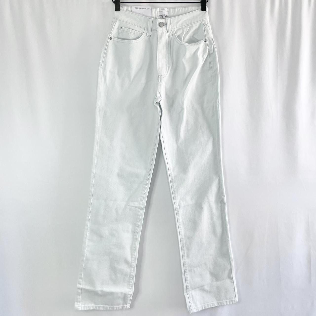 WeWoreWhat We Wore What Kick Flare High Rise Jeans Cotton Light Denim Size 24" / US 00 / IT 34 - 4 Thumbnail