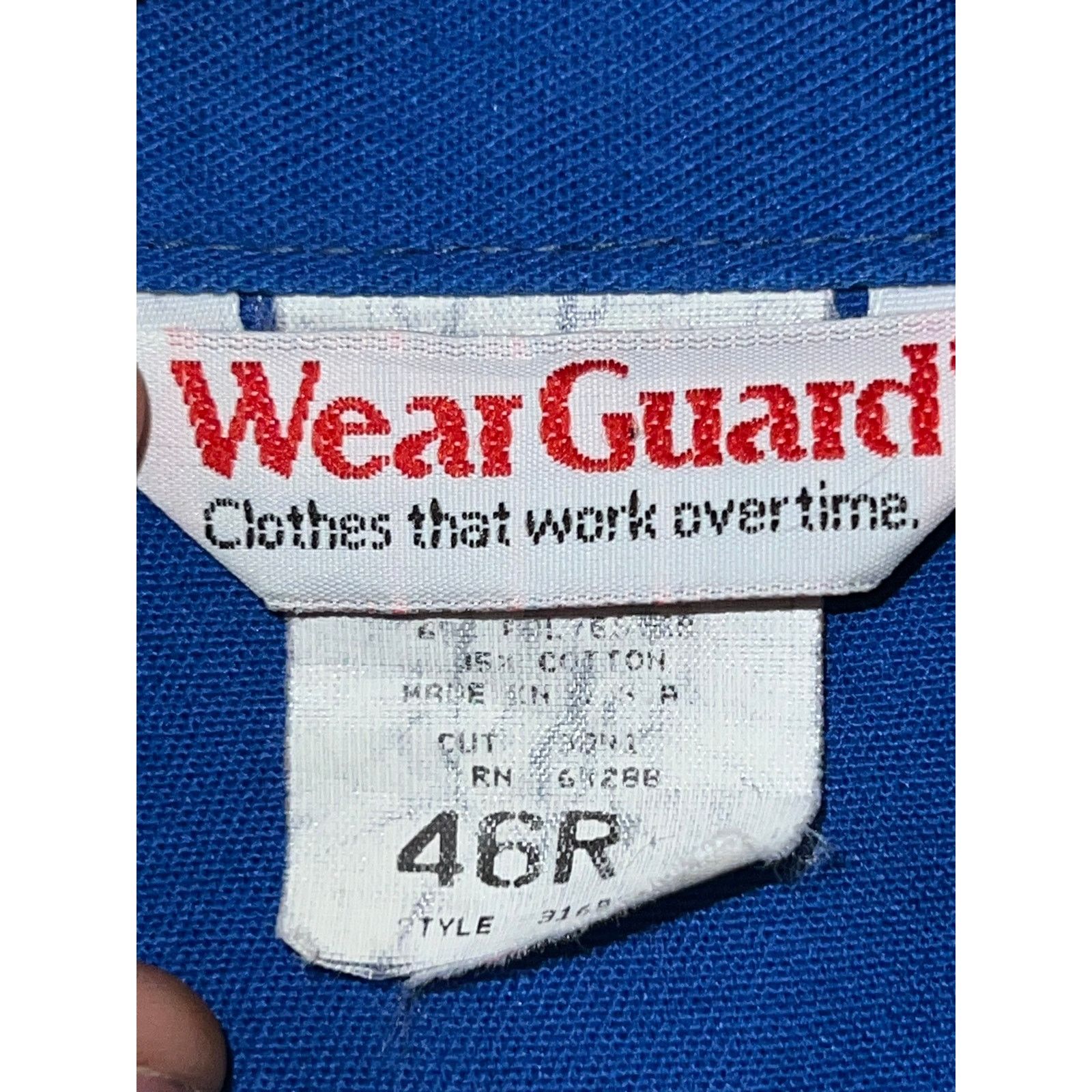 Vintage Wear Guard Lee's Plumbing Blue Work Coverall Overall Talon Size US XL / EU 56 / 4 - 9 Thumbnail