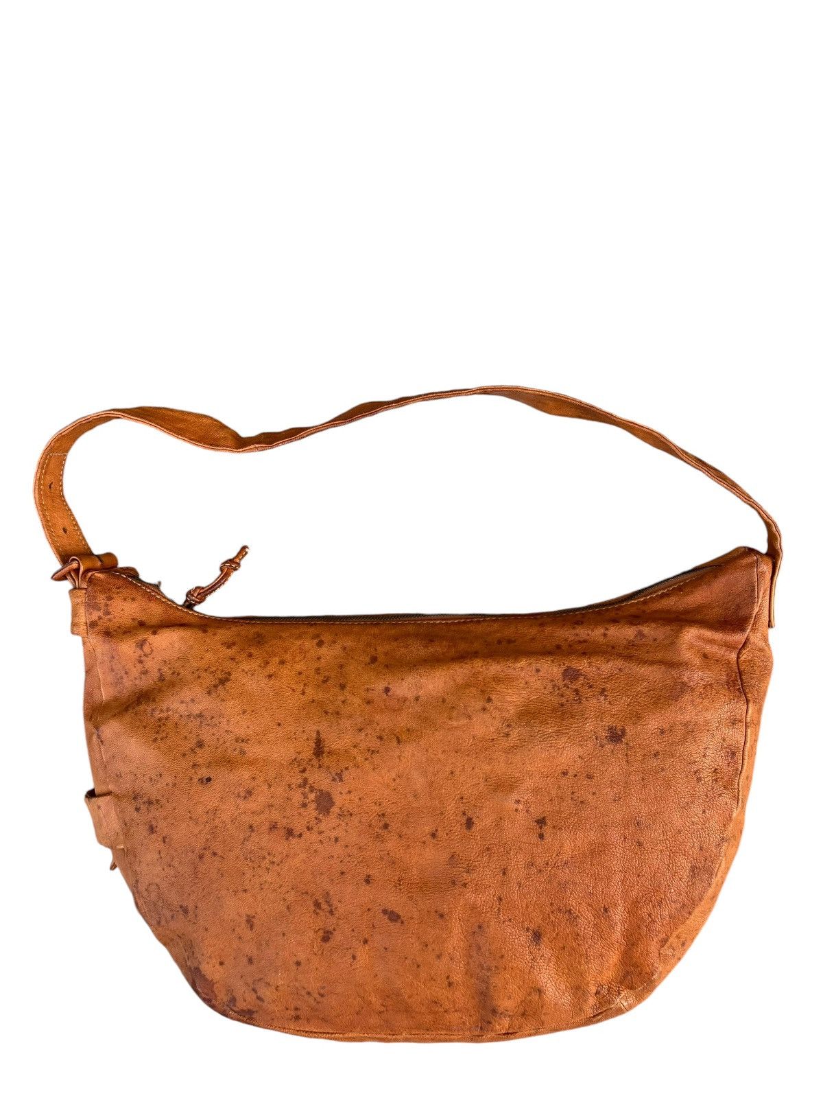 Leather Genten Japan Fade Patina Leather Bag Banana Size ONE SIZE - 8 Thumbnail