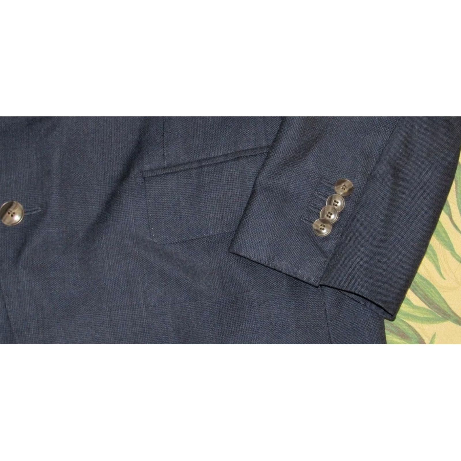 Suitsupply SUITSUPPLY Blue Wool Lazio Single Breasted Blazer Jacket Slim 44 Long Size 44R - 3 Thumbnail