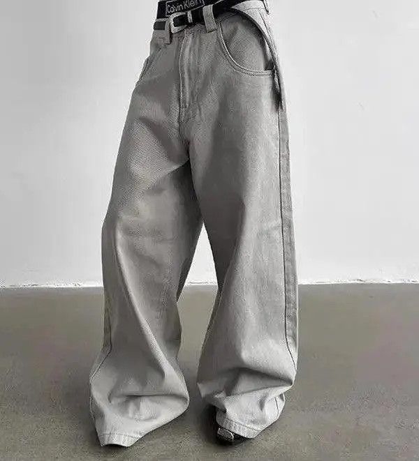 Jean Miyazaki x Hino Baggy Wide Leg Denim Jeans, Flared Jeans Size US 34 / EU 50 - 6 Thumbnail