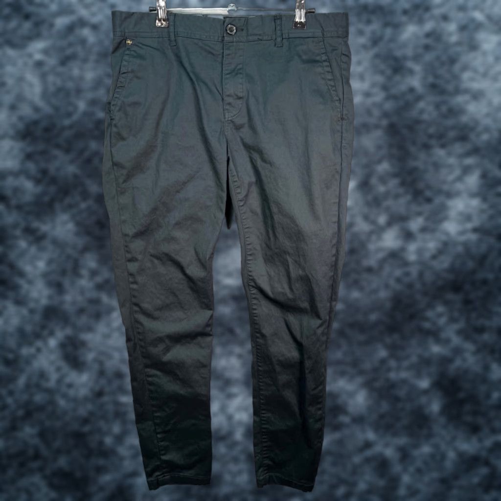Scotch & Soda Scotch & Soda Mens Slim Chino Pants 31x30 Black Cotton Blend Flat Front Casual Vintage No N/A Mens Size US 31 - 1 Thumbnail