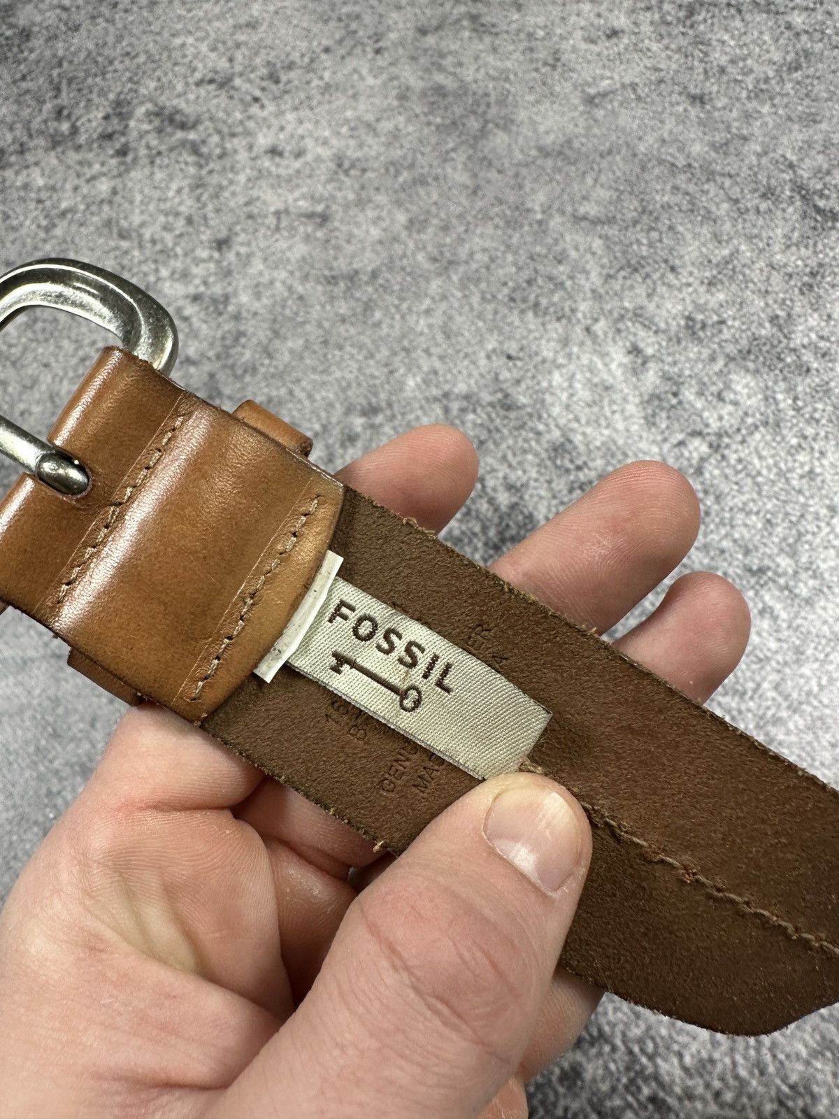 Fossil Y2K Vintage Fossil Leather Casual Belts Style Rare USA 90s Size ONE SIZE - 3 Thumbnail