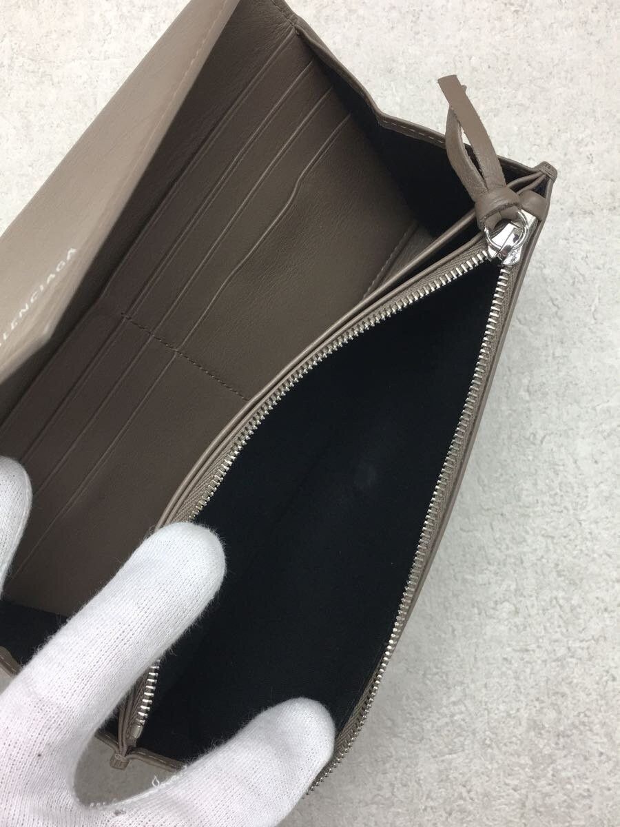 Balenciaga Balenciaga Leather Long Wallet Beige Size ONE SIZE - 5 Thumbnail