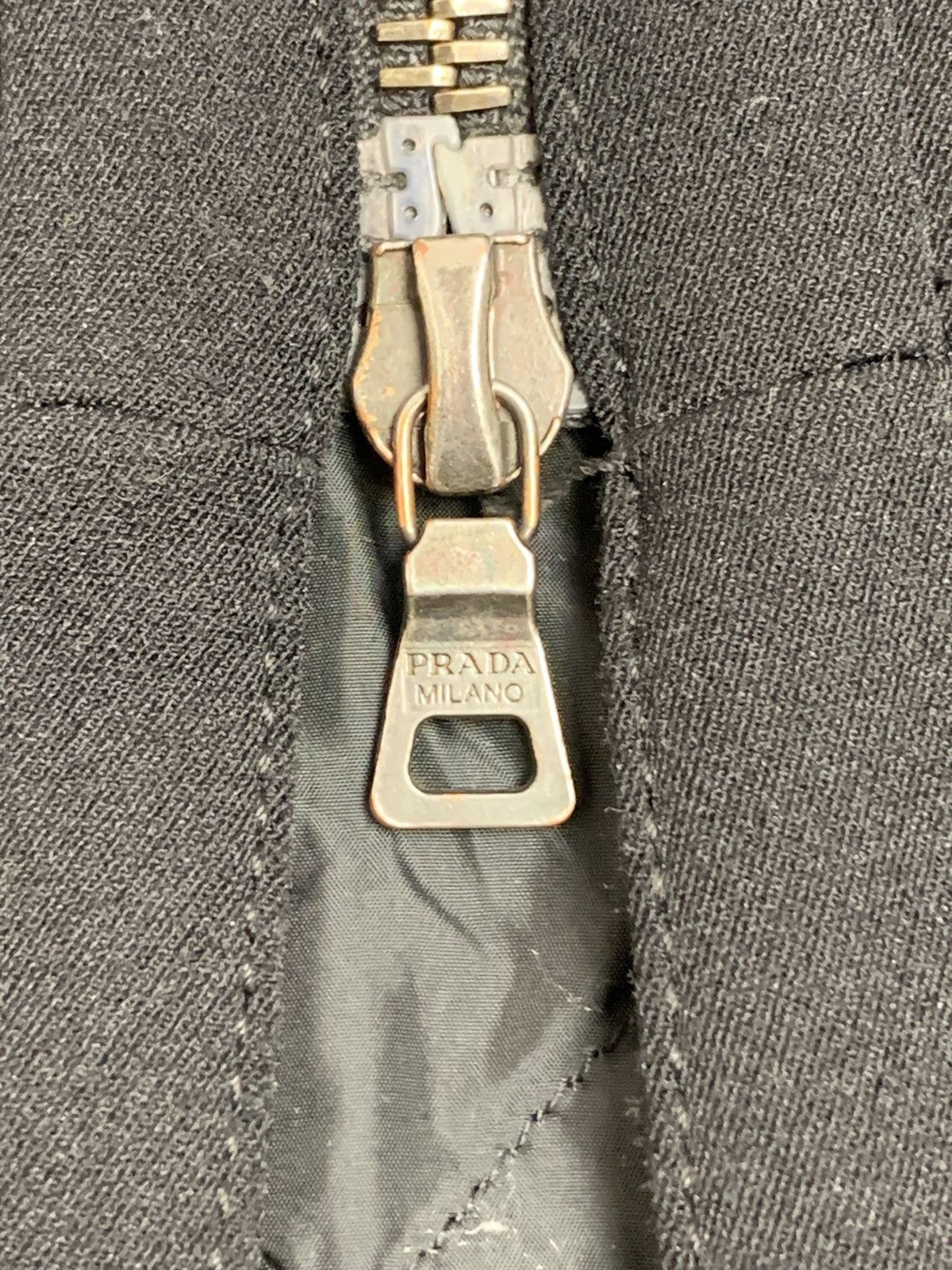 Prada Archival Prada Linea Rossa Nylon Quilted Long Jacket Black Size M / US 6-8 / IT 42-44 - 8 Thumbnail