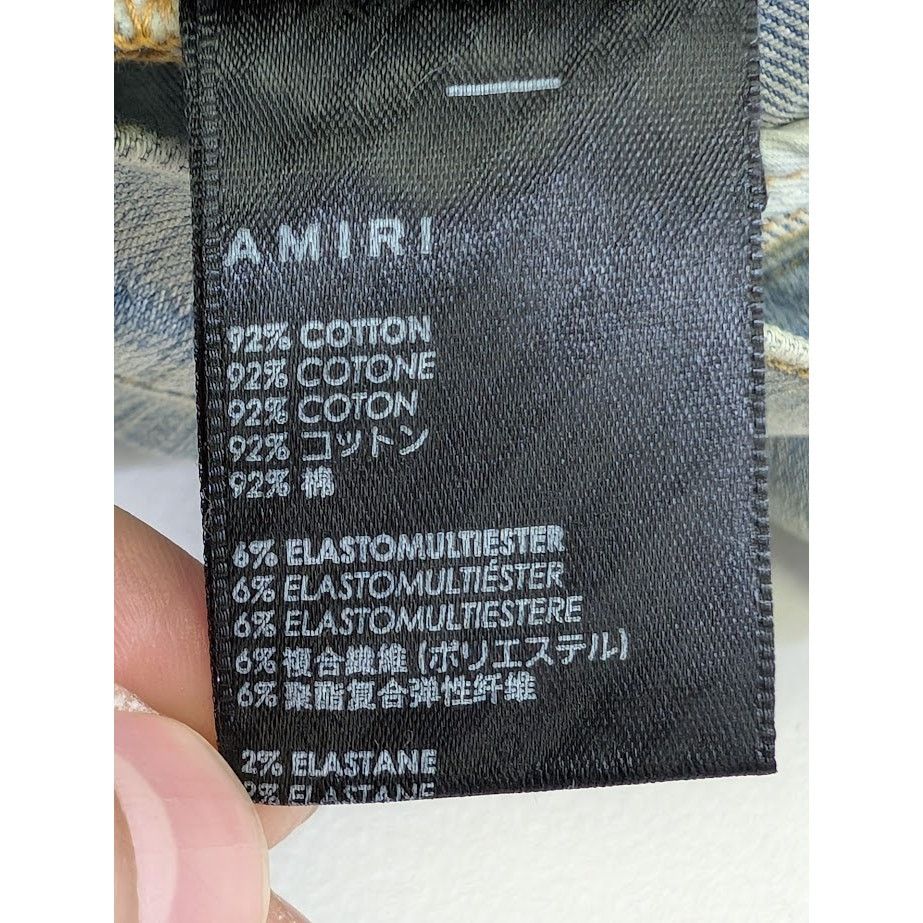 Amiri o1rshd1 MX1 Plaid Jeans in Clay Indigo Size US 36 / EU 52 - 20 Thumbnail