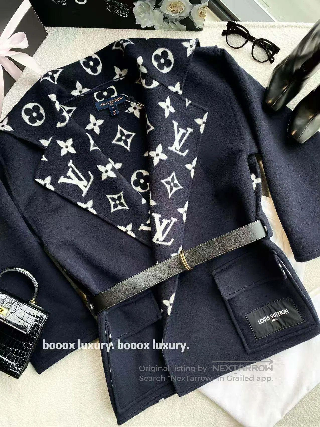 Louis Vuitton Louis Vuitton 23SS lining old flower belt coat| Size XS / US 0-2 / IT 36-38 - 1 Thumbnail