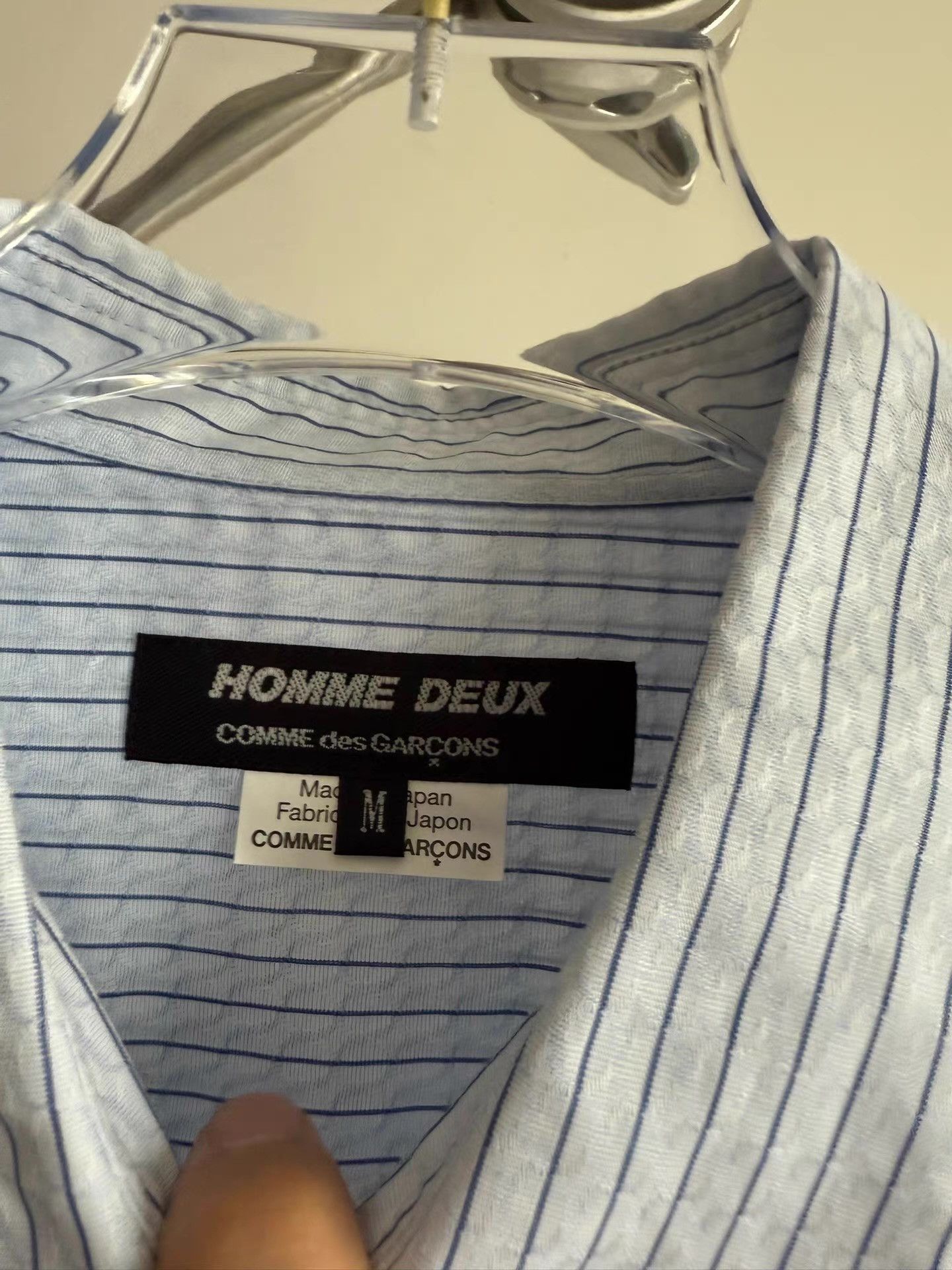 Comme des Garcons Comme des Garçons Homme Deux CDG striped shirt Q17 Size US M / EU 48-50 / 2 - 4 Thumbnail