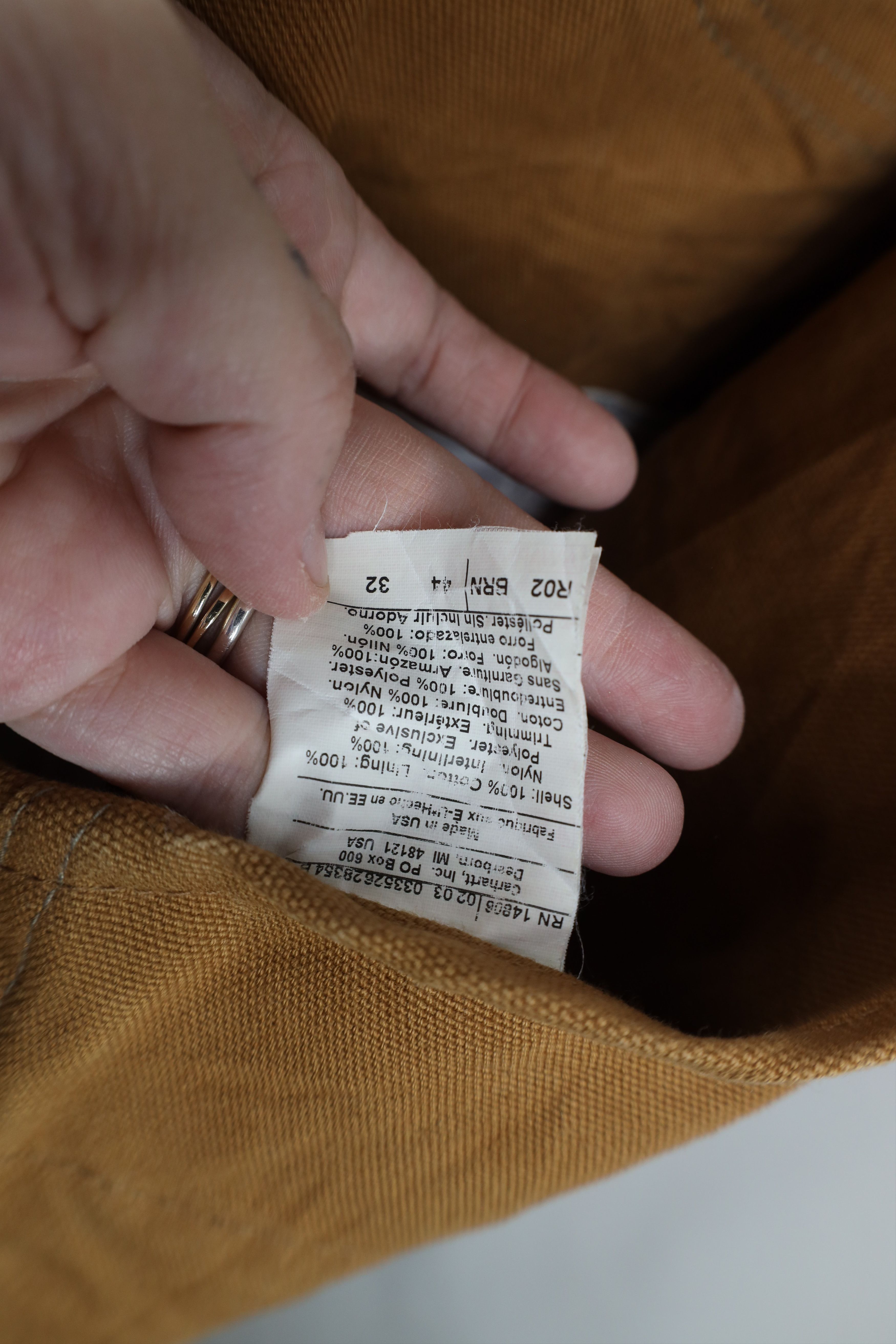 Carhartt Vintage Y2K 2003 Carhartt Distressed Quilted Overalls Size US 44 / EU 60 - 10 Thumbnail
