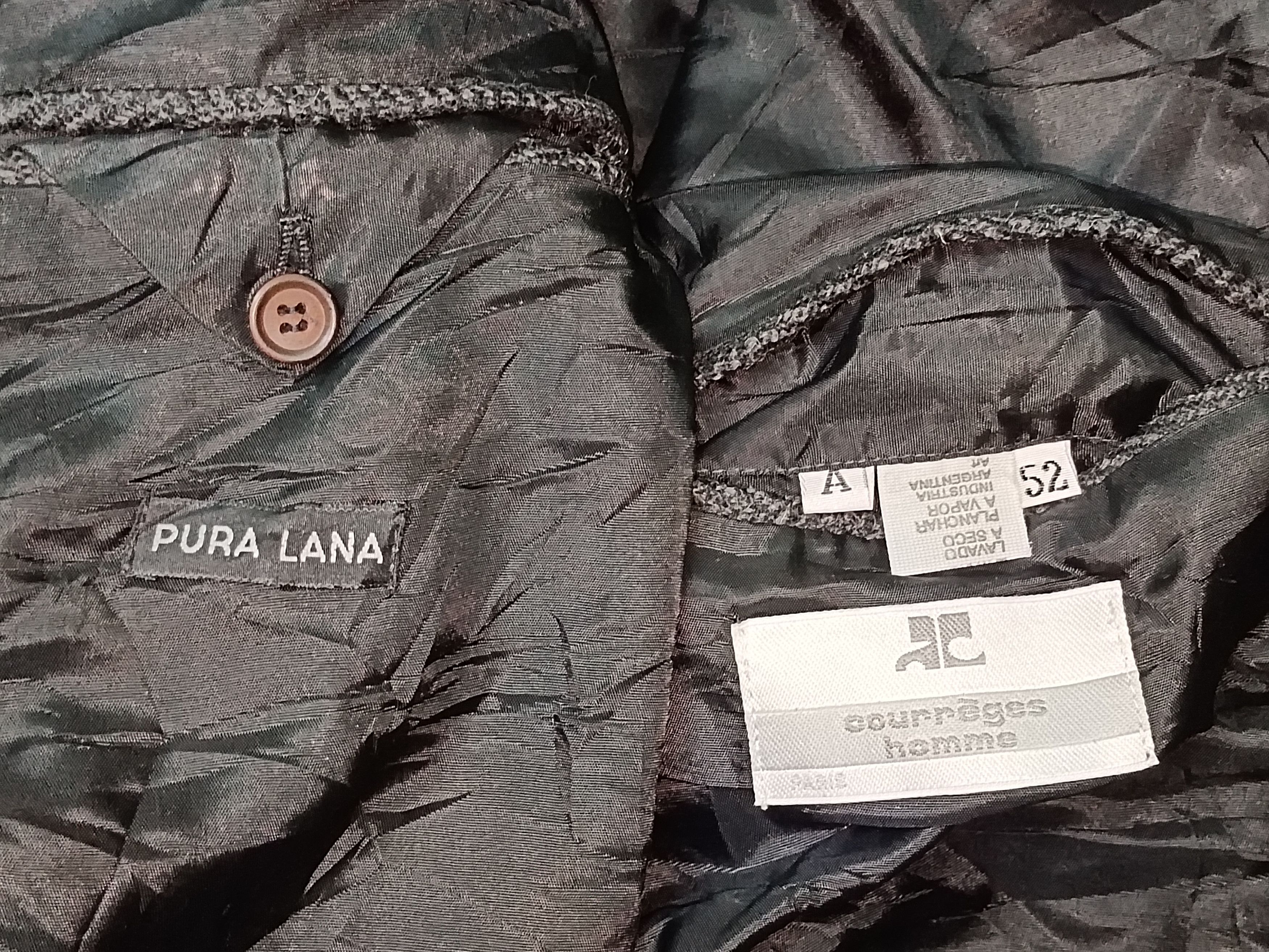 Courreges × Vintage Vintage Courreges Pura Lana Long Coat Size US XL / EU 56 / 4 - 7 Thumbnail