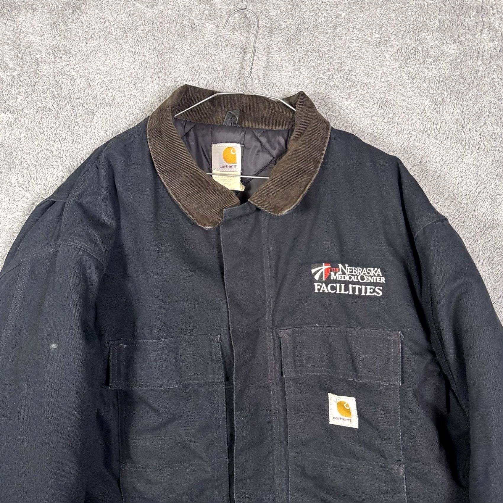 Carhartt VINTAGE Carhartt Jacket Mens 50 Detroit Arctic Quilt Lined Chore Barn Field Work C03 BLK Black Size US M / EU 48-50 / 2 - 4 Thumbnail
