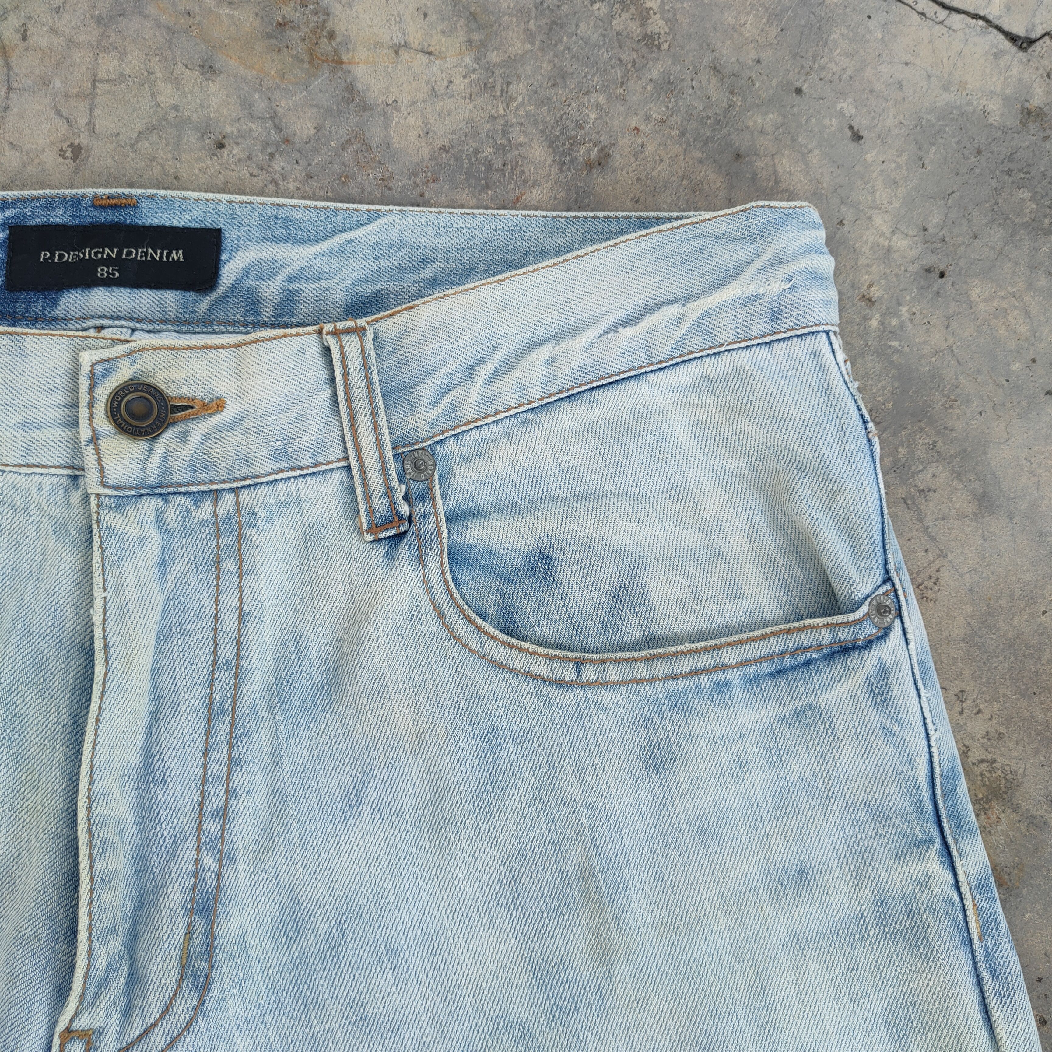 Japanese Brand × Jean × Vintage VINTAGE JAPANESE PAINT LIGHT BLUE JEANS DENIM PANTS Size US 34 / EU 50 - 16 Thumbnail