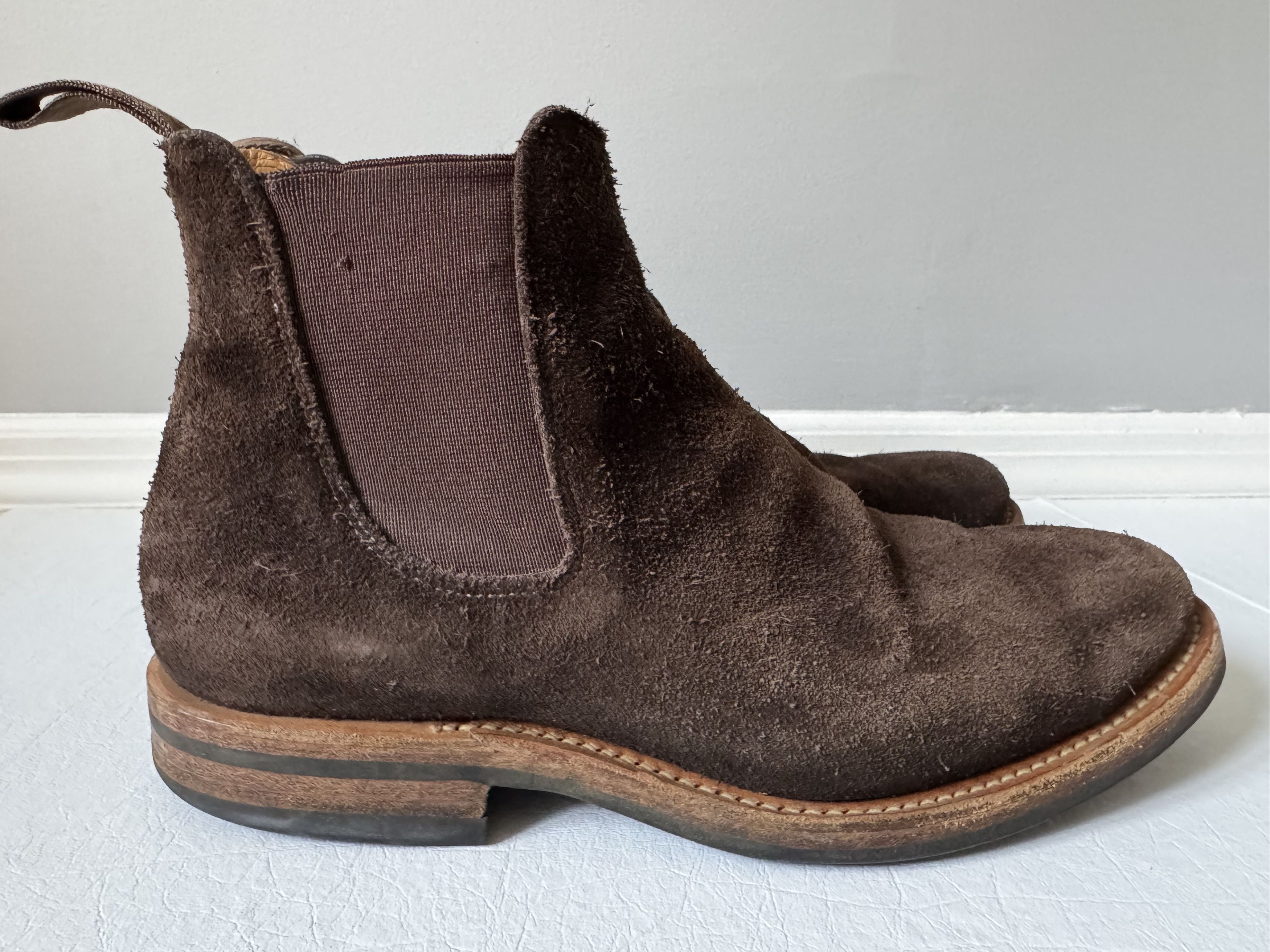 Viberg Chelsea Suede Cafe Arabica Size US 7 / EU 40 - 1 Thumbnail