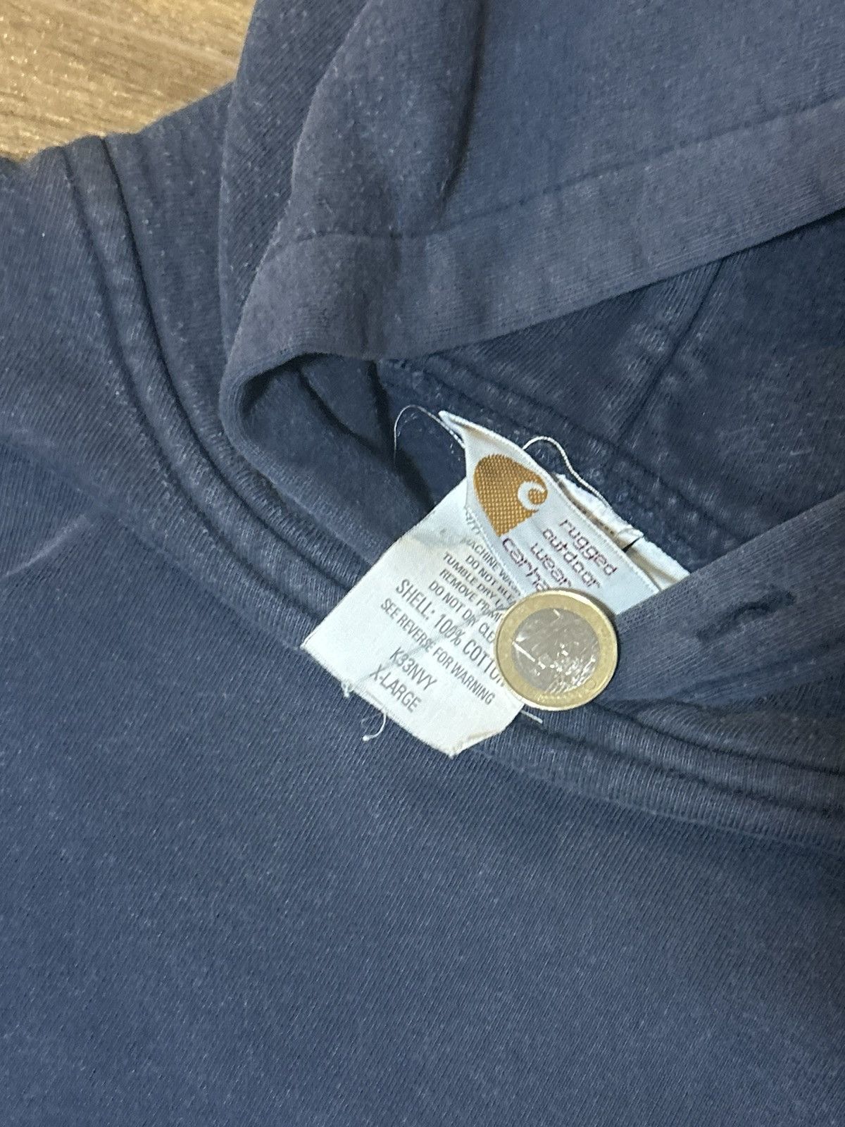 Carhartt × Vintage Vintage Carhartt hoodie Size XL / US 12-14 / IT 48-50 - 3 Thumbnail