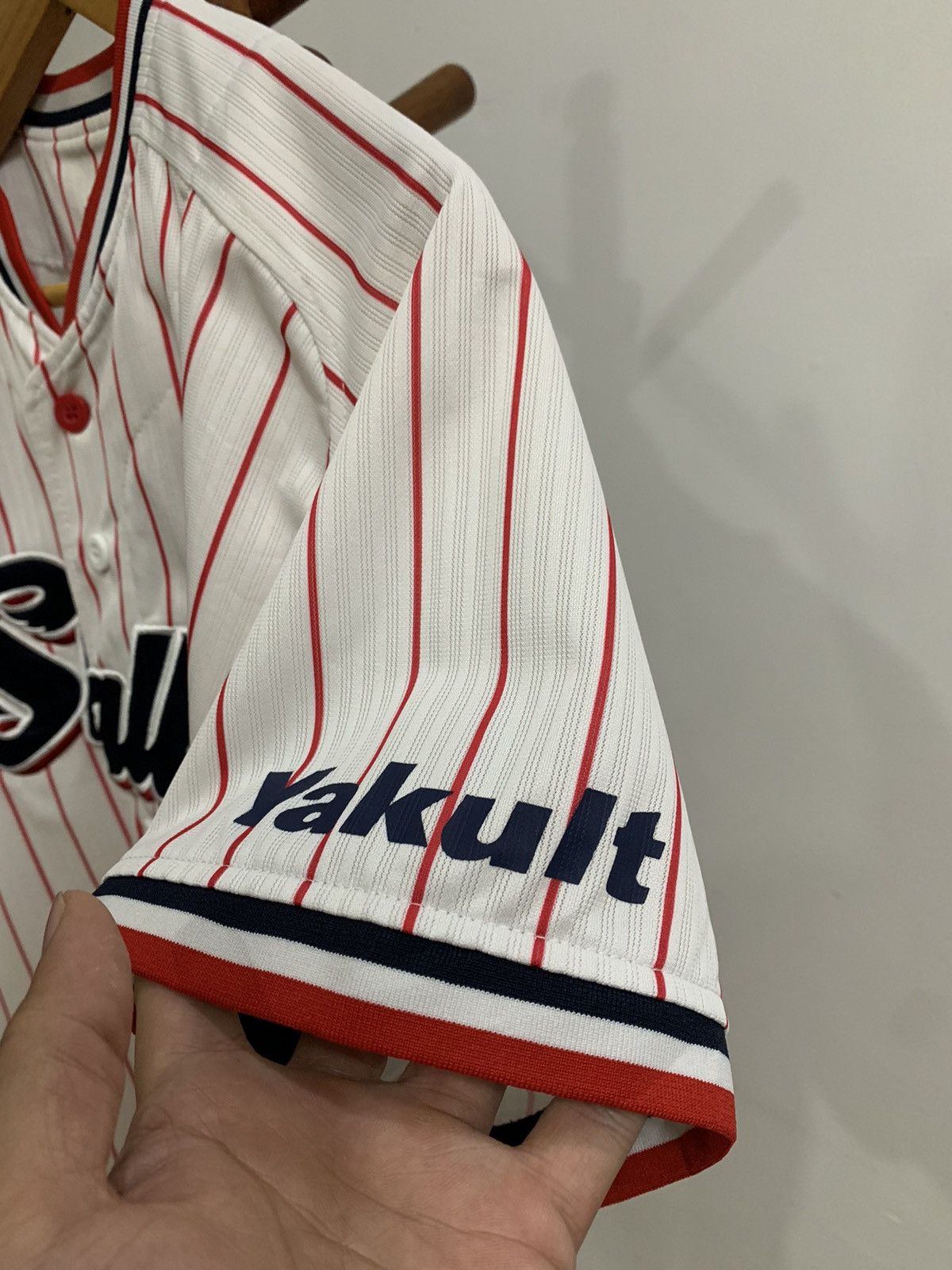 MLB × Majestic Swallows Nagaoka Baseball Jersey Size US S / EU 44-46 / 1 - 2 Thumbnail