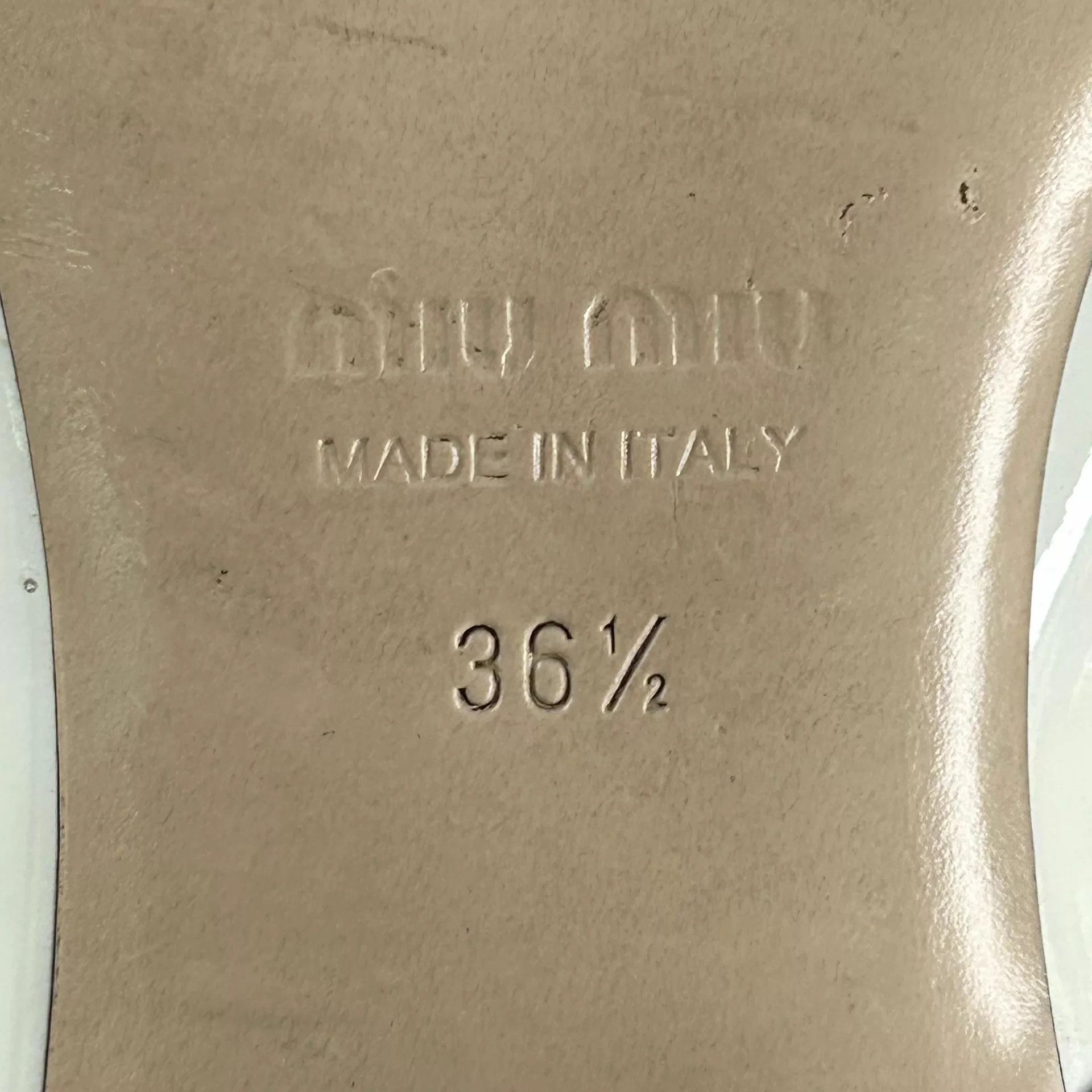 Miu Miu MIU MIU White Mary Janes EU 36.5 Size US 6 / IT 36 - 7 Thumbnail