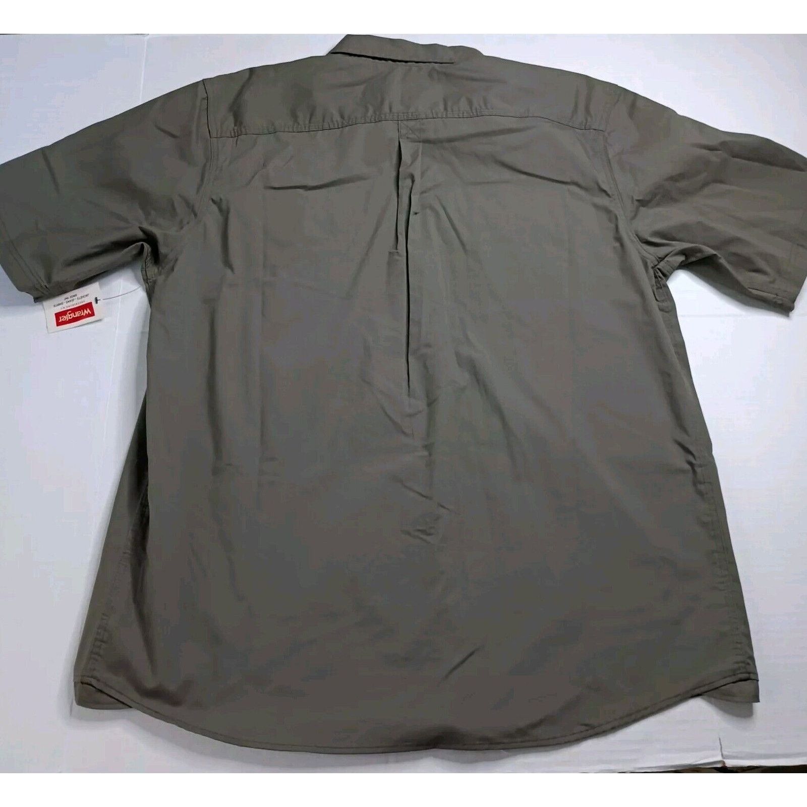 Wrangler Wrangler S/S Twill Button Up Shirt Green Relaxed Fit Size XL Size US XL / EU 56 / 4 - 7 Thumbnail