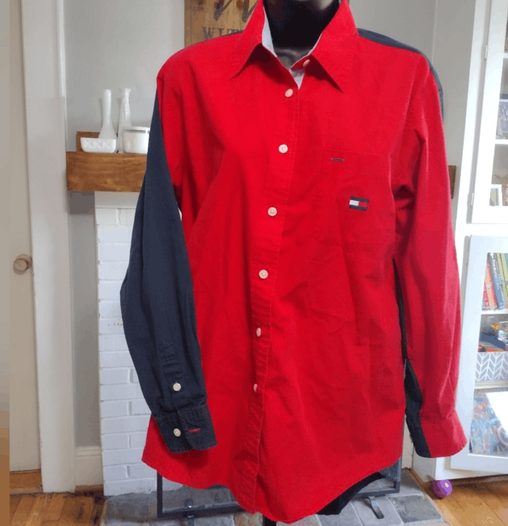Tommy Hilfiger 90s Tommy Hilfiger color block shirt Size S / US 4 / IT 40 - 1 Thumbnail