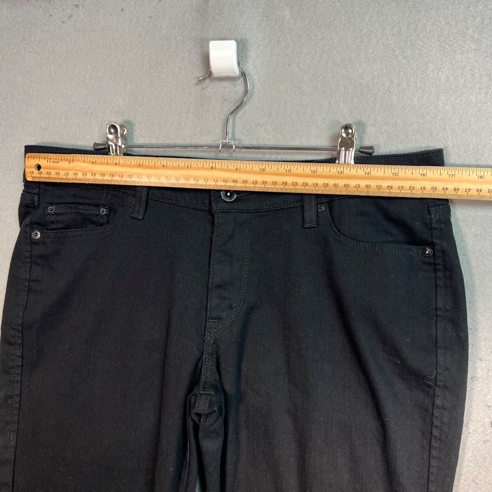 Levi's VINTAGE Levi's Womens Bootcut Jeans Size 10 Black Cotton Blend Denim Size 32" / US 10 / IT 46 - 6 Thumbnail