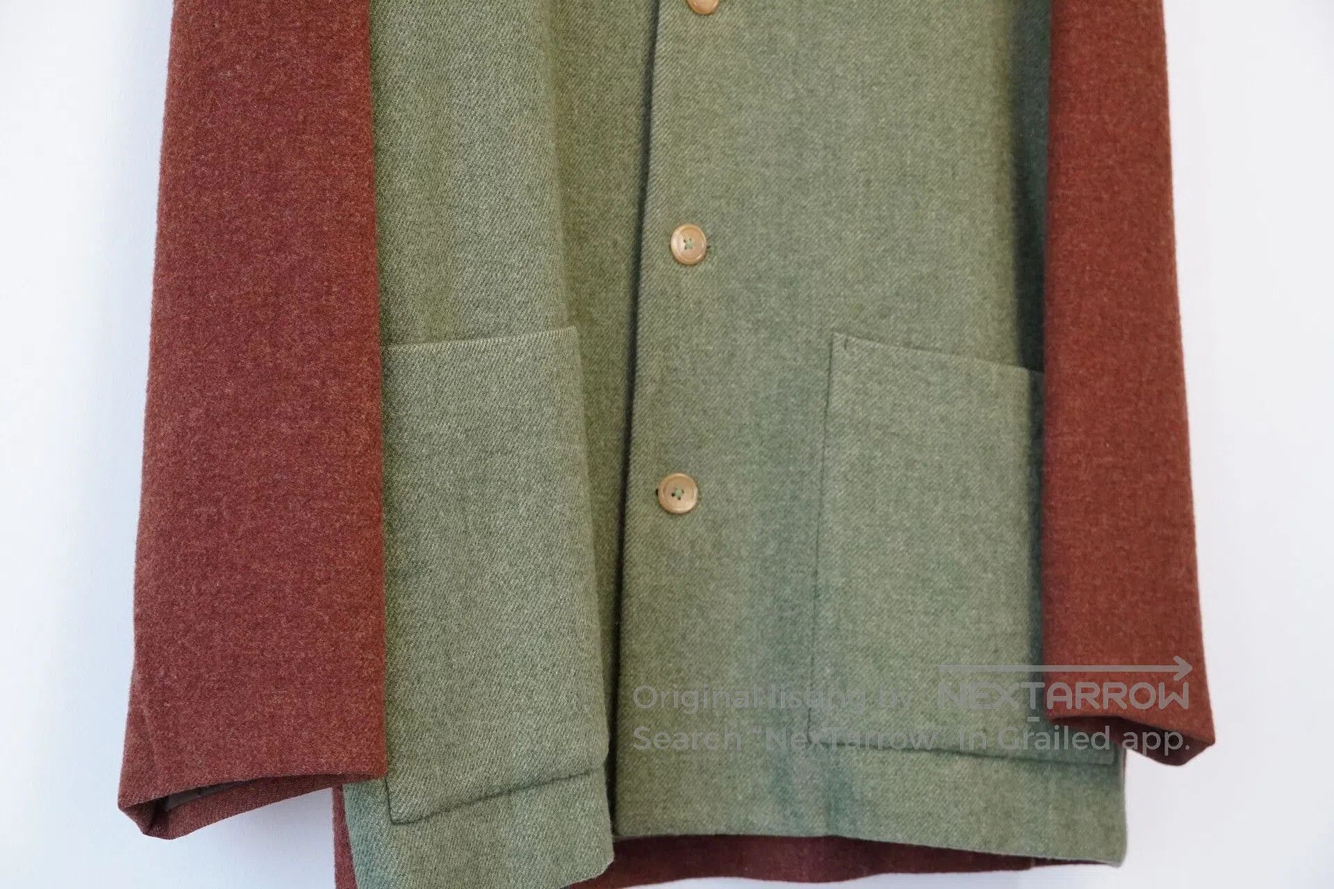 Yohji Yamamoto Yohji Yamamoto Color Block Wool Coat. Size US M / EU 48-50 / 2 - 5 Thumbnail