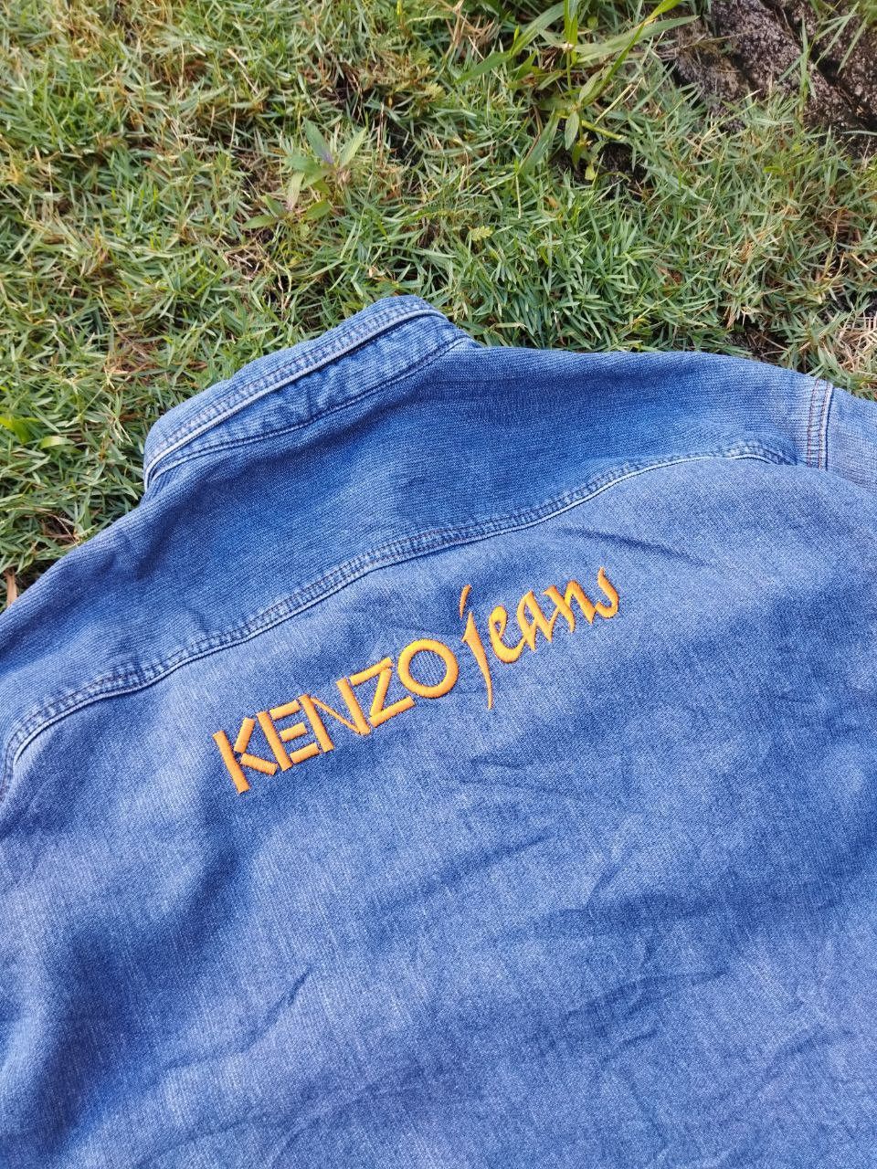 Kenzo Vintage Kenzo Japan Denim Shirt Size US XL / EU 56 / 4 - 4 Thumbnail