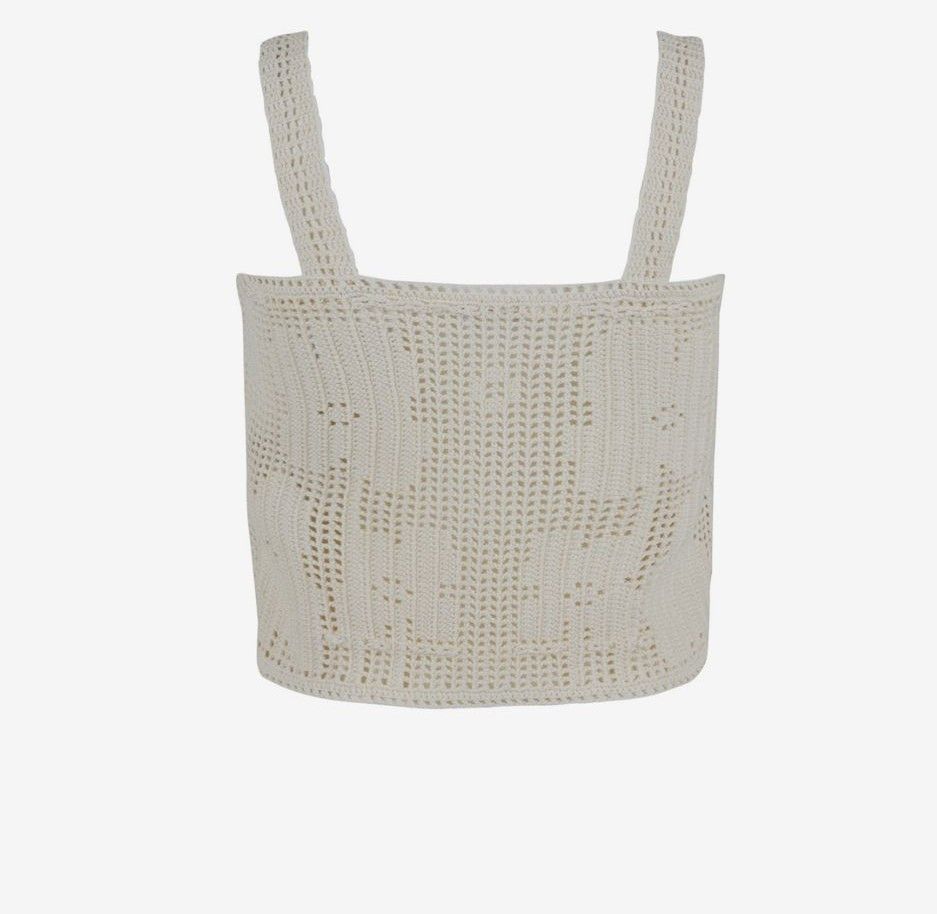 Celine FLEUR CROP TOP Size S / US 4 / IT 40 - 2 Thumbnail