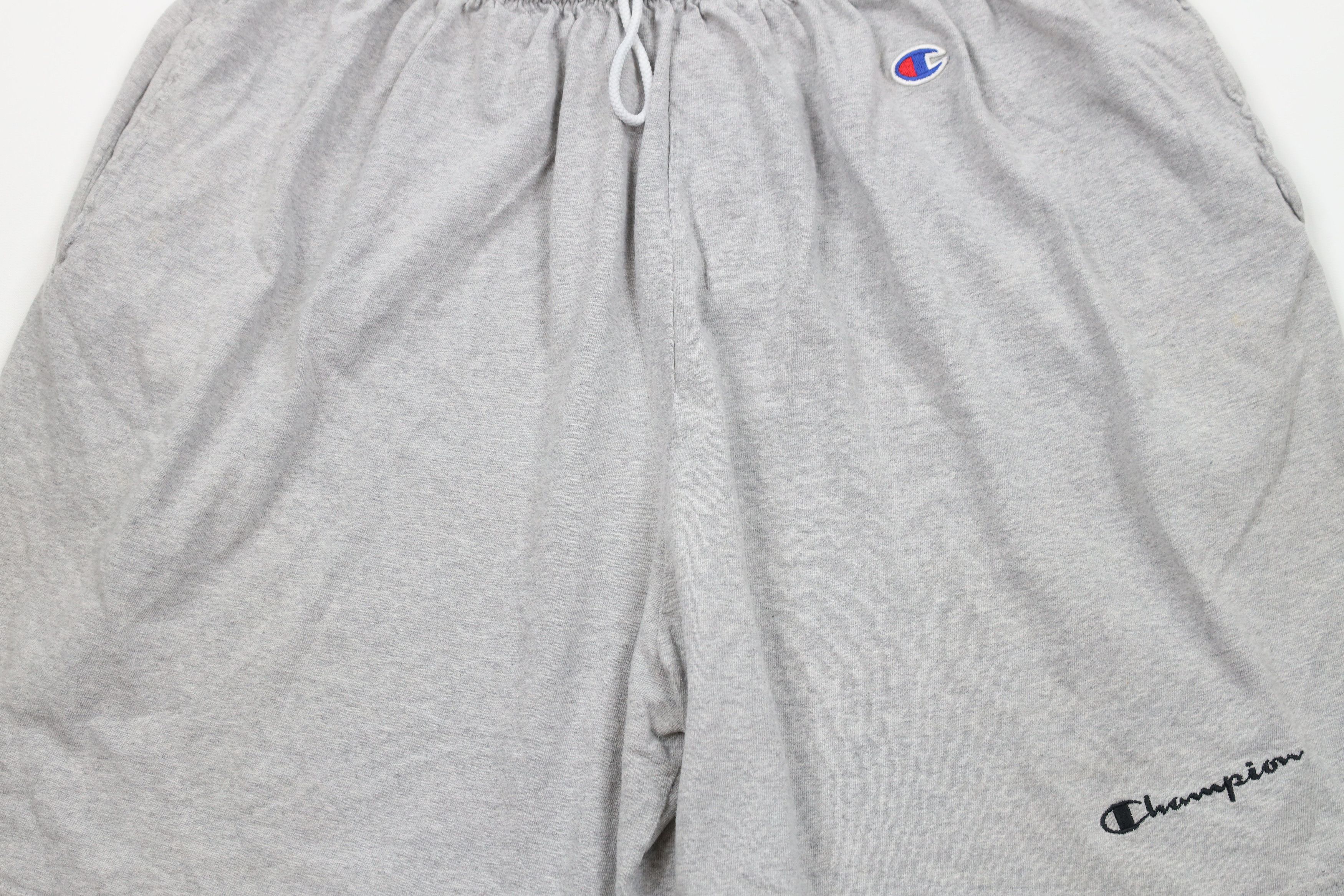 Champion × Vintage Vintage 90s Champion Out Above Knee Shorts Heather Gray Size US 36 / EU 52 - 3 Thumbnail