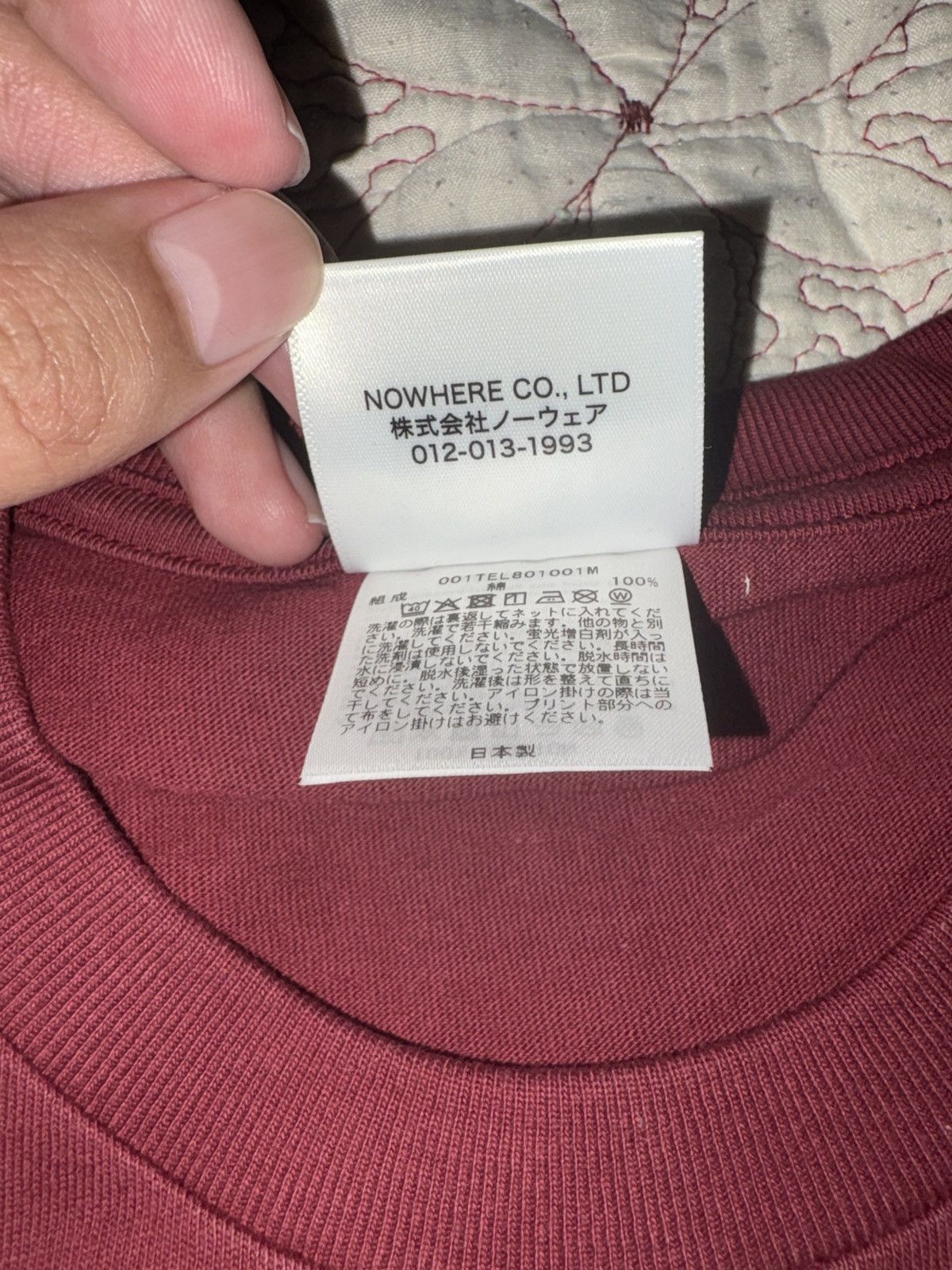 Bape Bape Burgundy College T-Shirt Size US L / EU 52-54 / 3 - 3 Thumbnail