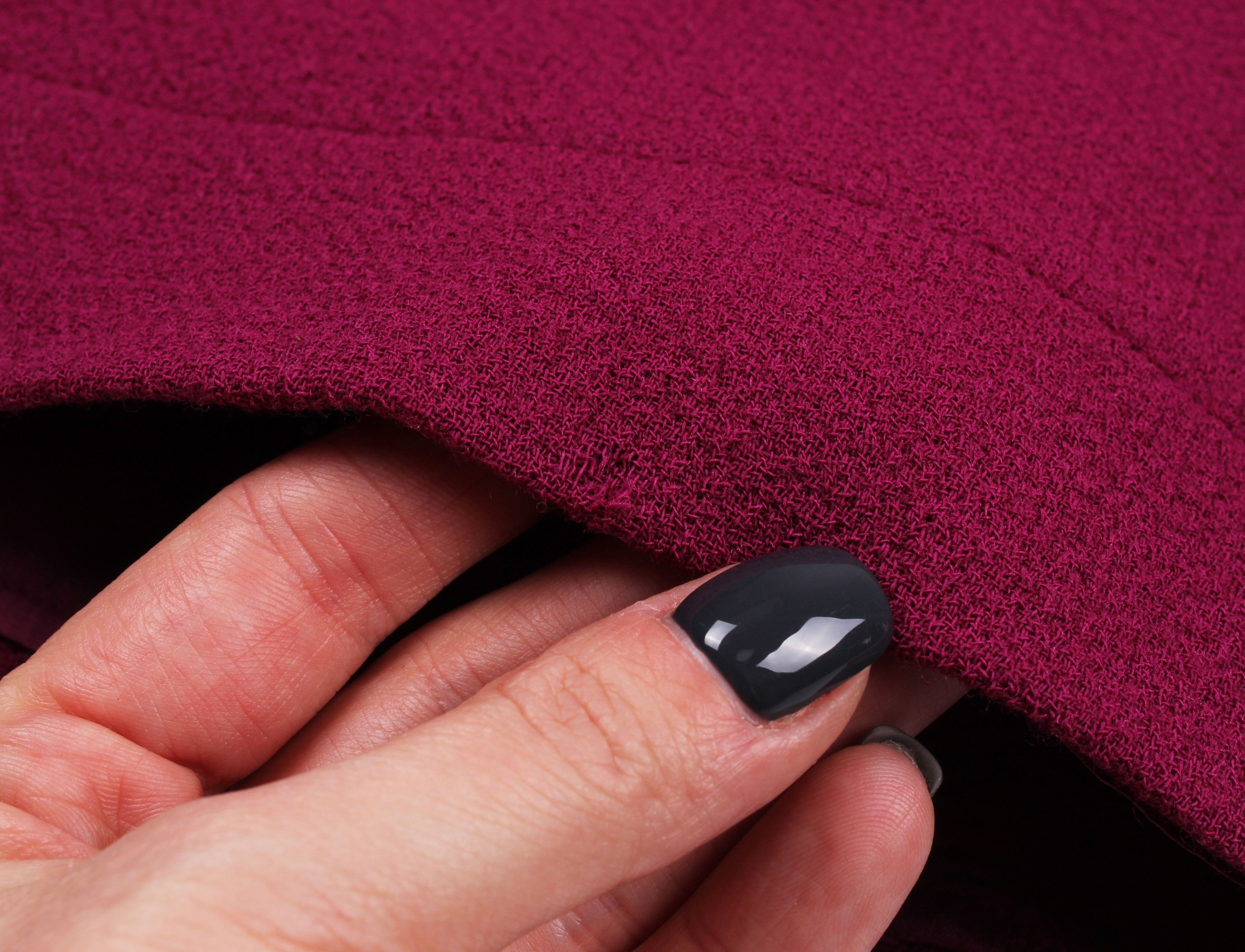 Valentino Red Valentino A - Line Raspberry Wool Skirt Size 28" / US 6 / IT 42 - 7 Thumbnail