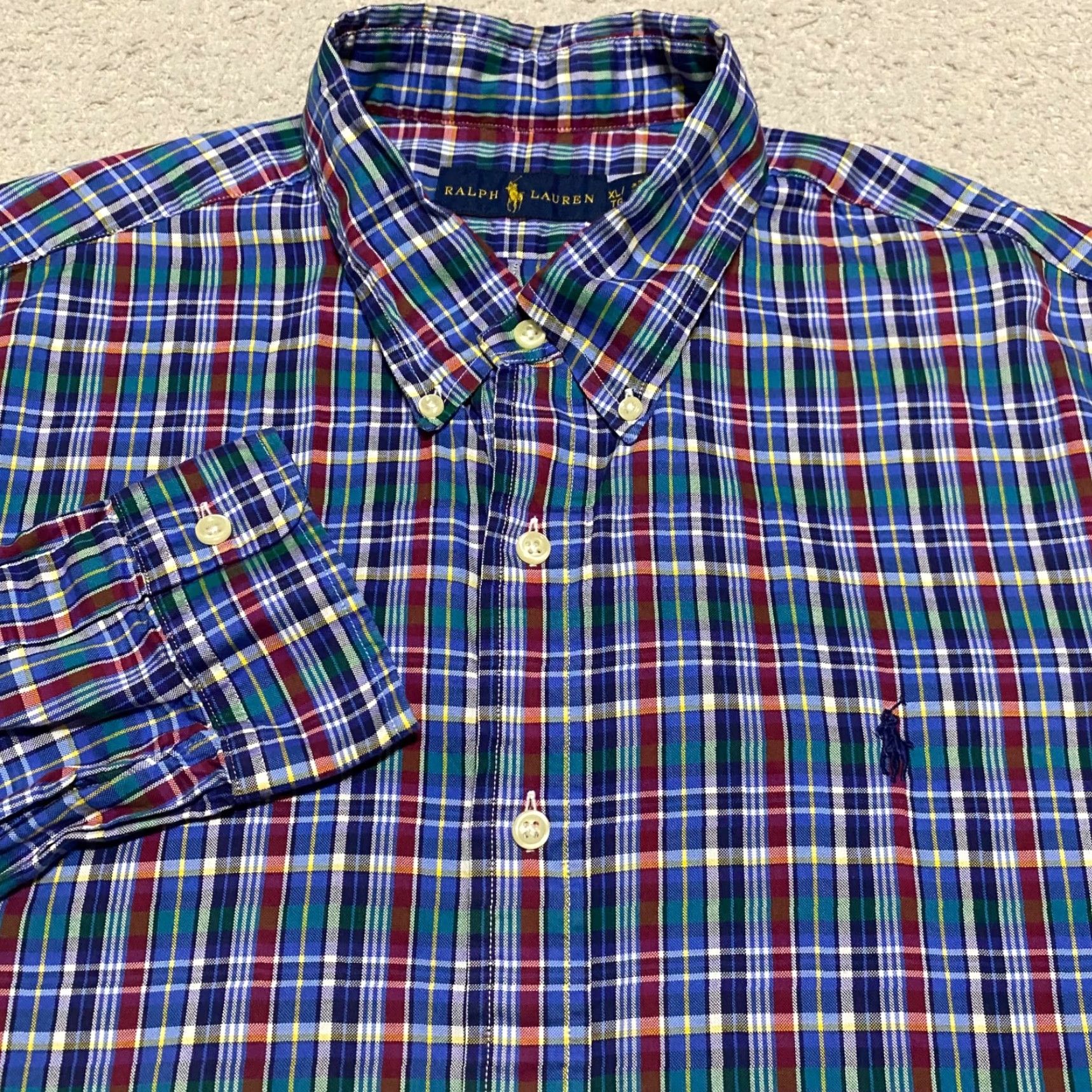 Ralph Lauren Ralph Lauren Mens XL Shirt Multicolor Plaid Check Long Sleeve Button-Down Cotton Size US XL / EU 56 / 4 - 5 Thumbnail