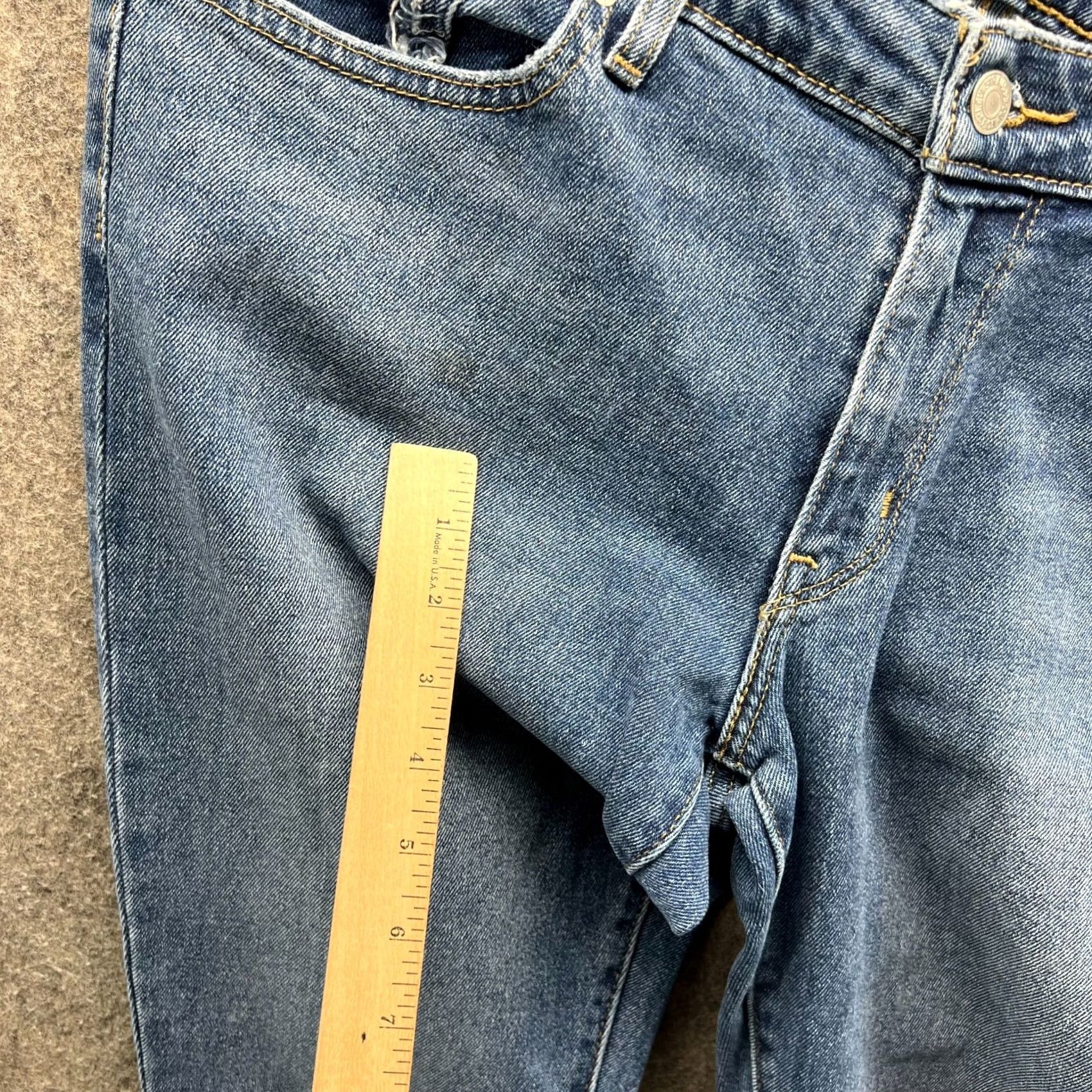 Levi's Levi's 711 Jeans Womens 32 Blue Denim Skinny Distressed Light Wash Cotton Denim Jeans Woman Regular Size 32 Womens Size 24" / US 00 / IT 34 - 3 Thumbnail