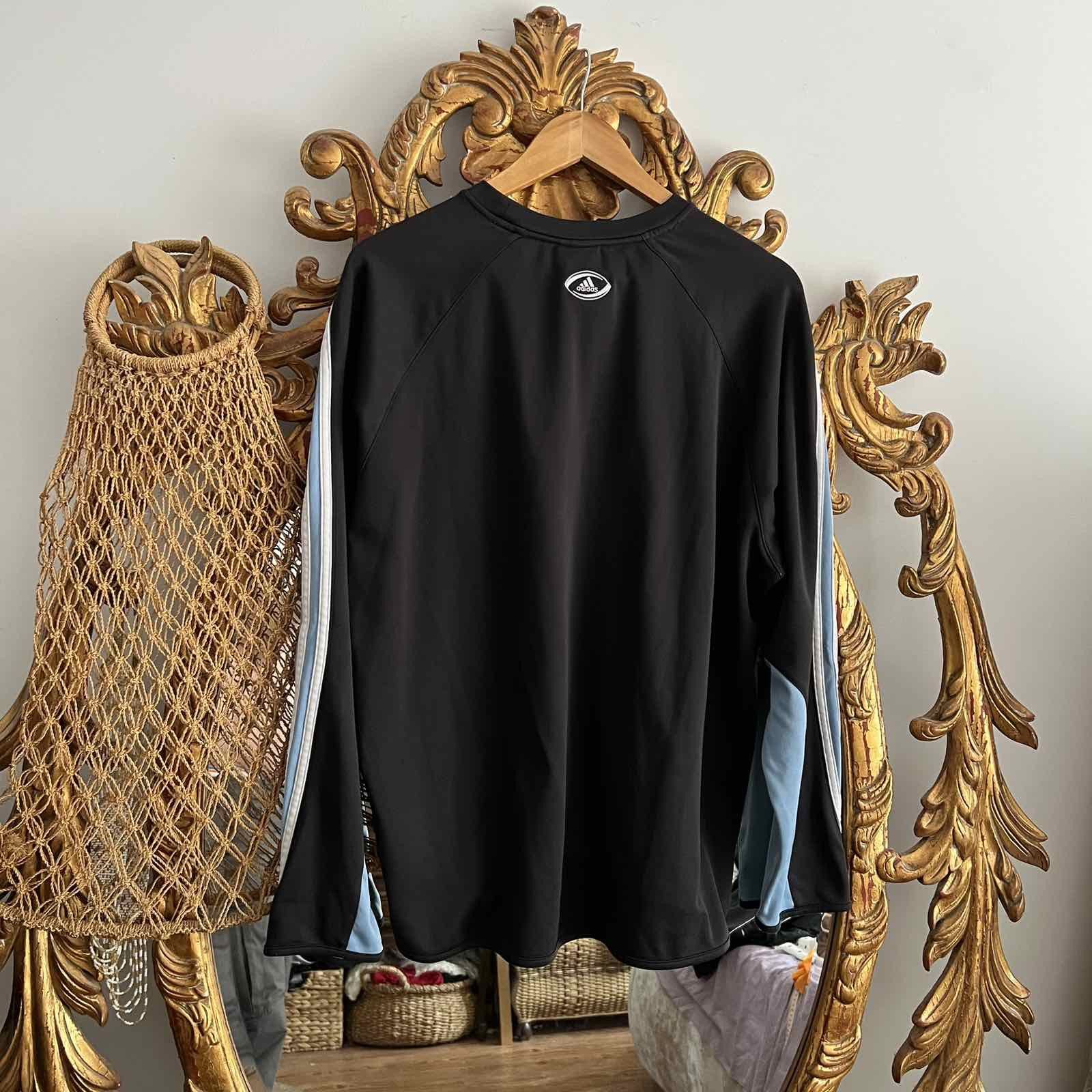 Adidas × All Blacks × Canterbury of New Zealand VTG Adidas All Blacks Training Wear sweatshirt Sz XL Size US XL / EU 56 / 4 - 2 Thumbnail