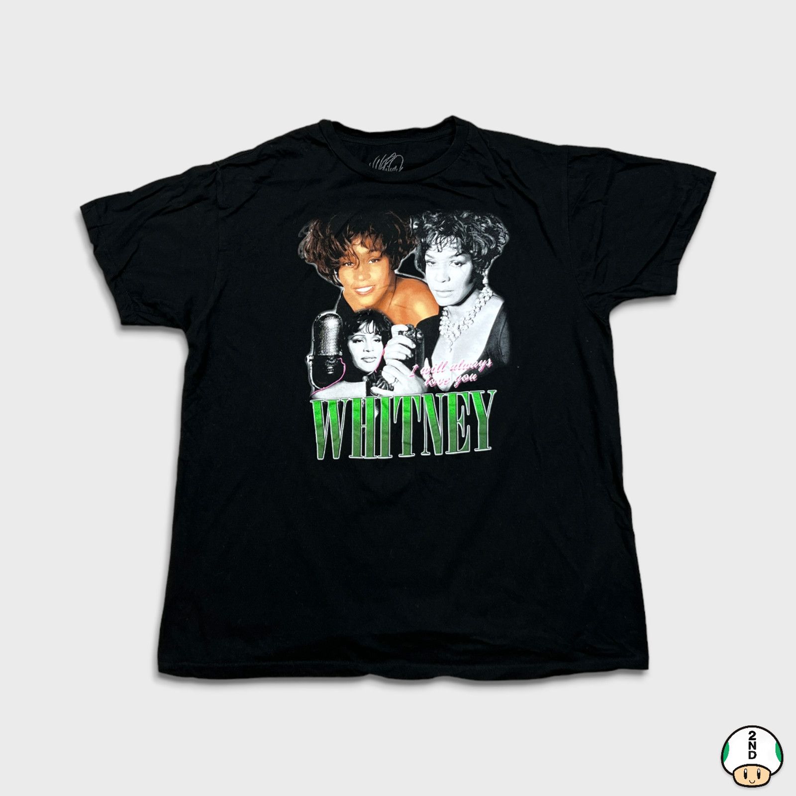 Band Tees × Rap Tees × Vintage 2018 Whitney Houston T Shirt Always Love You Graphic Tee Size US L / EU 52-54 / 3 - 1 Thumbnail