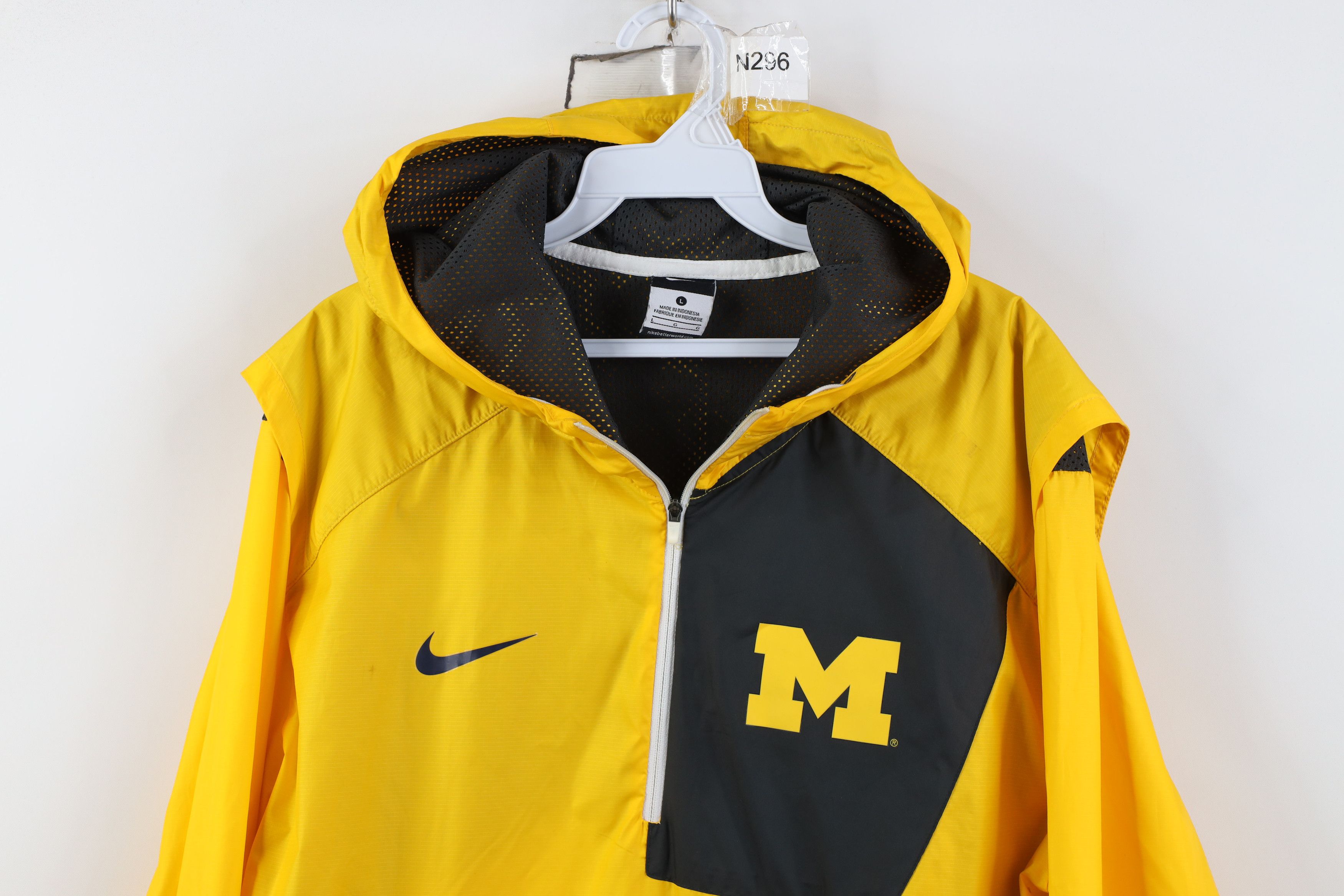 Nike Nike University of Michigan Half Zip Hooded Jacket Size US L / EU 52-54 / 3 - 2 Thumbnail