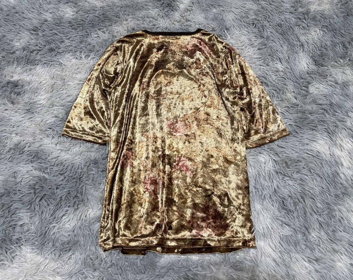 Tornado Mart 🔥Y2K Archived Tornado Mart Floral Gold Velvet Shirt Size US S / EU 44-46 / 1 - 5 Thumbnail