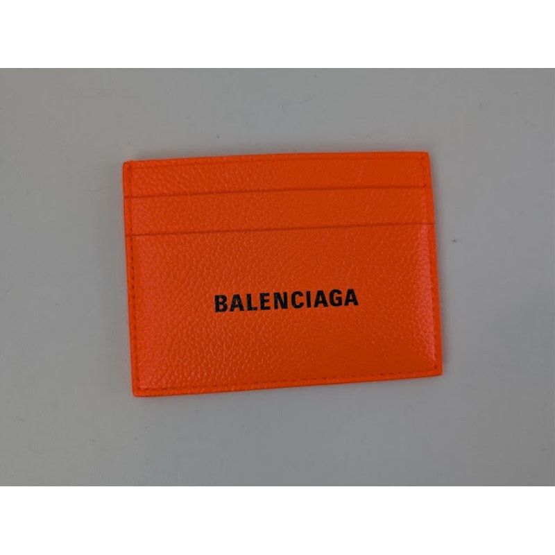 Balenciaga o1rshd1 Q:3 / Size:OS / Cash Card Holder Fluo Orange / Black Size ONE SIZE - 1 Thumbnail