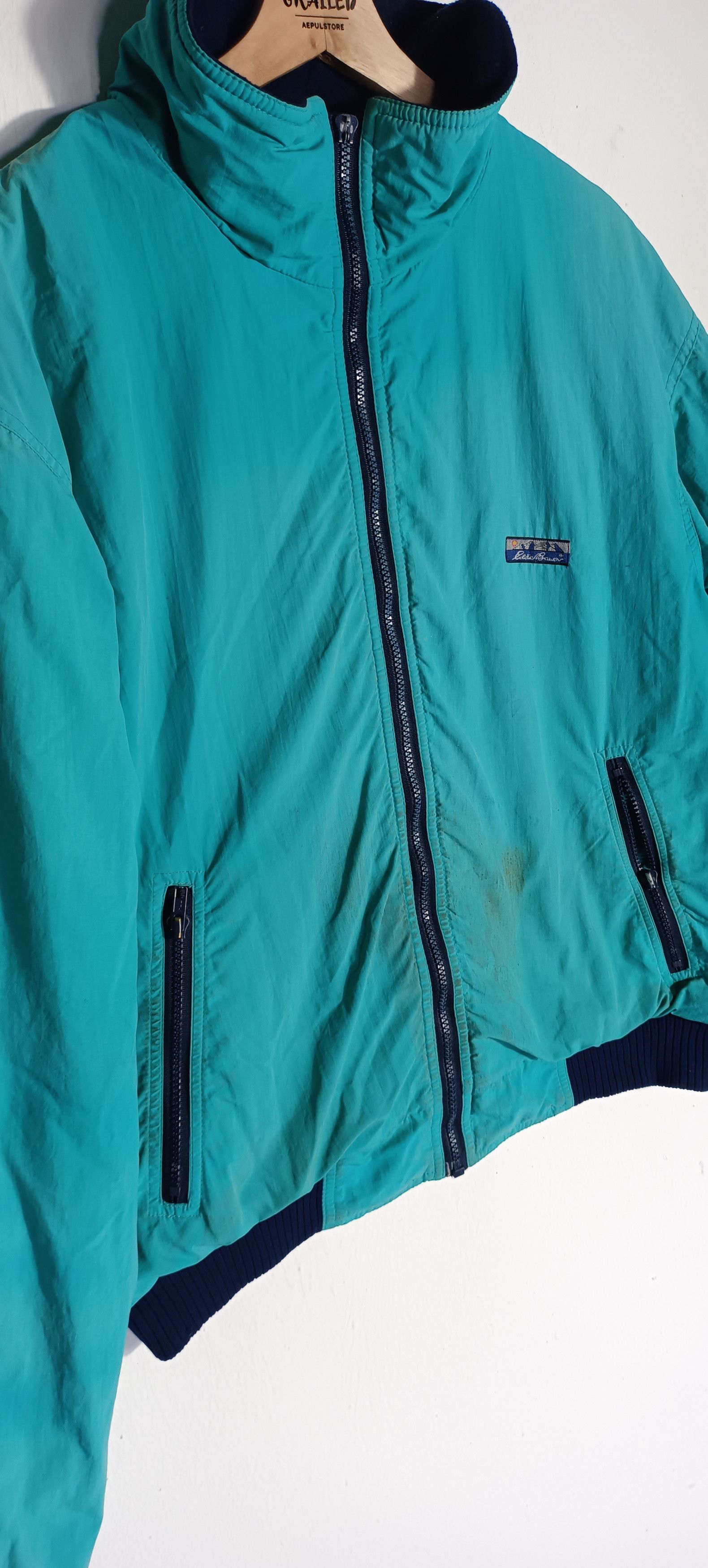 Eddie Bauer VTG🔥🔥 EDDIE BAUER Wind Foil Bomber Jacket Size US L / EU 52-54 / 3 - 4 Thumbnail