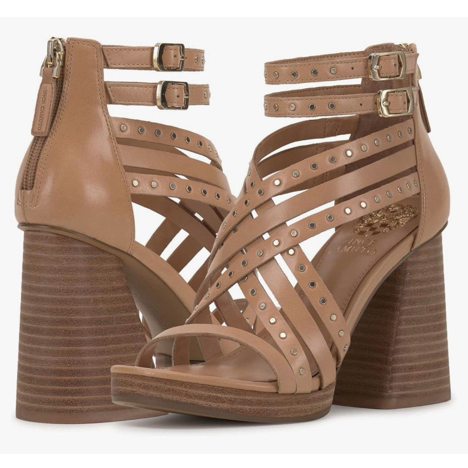 Vince Camuto Vince Camuto Nanthie Sandals Womens Size 10 Tan Heeled Shoes Size US 10 / IT 40 - 1 Thumbnail