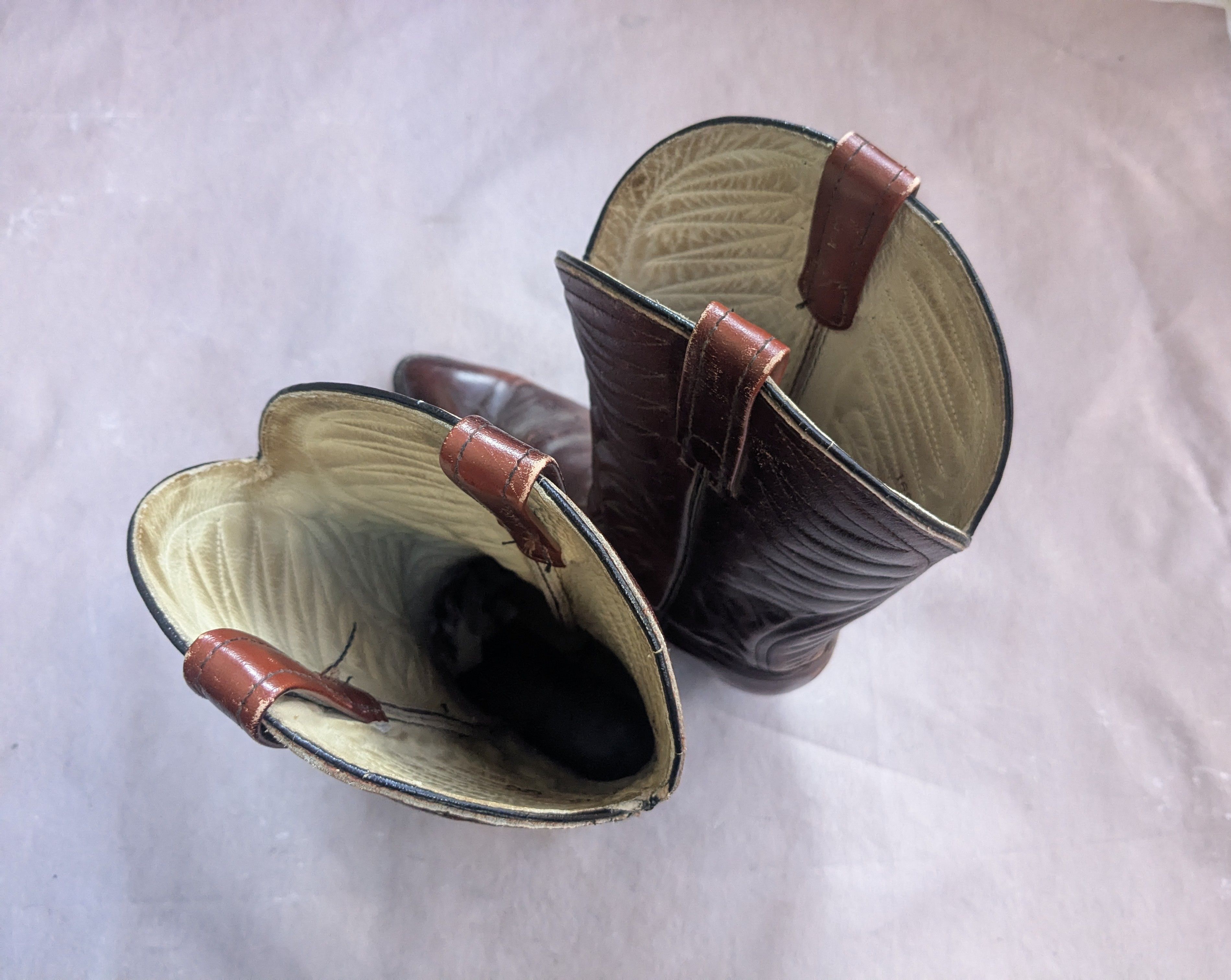Vintage Acme Cowboy Boots Brown Leather 9 D USA Size US 9 / EU 42 - 13 Thumbnail